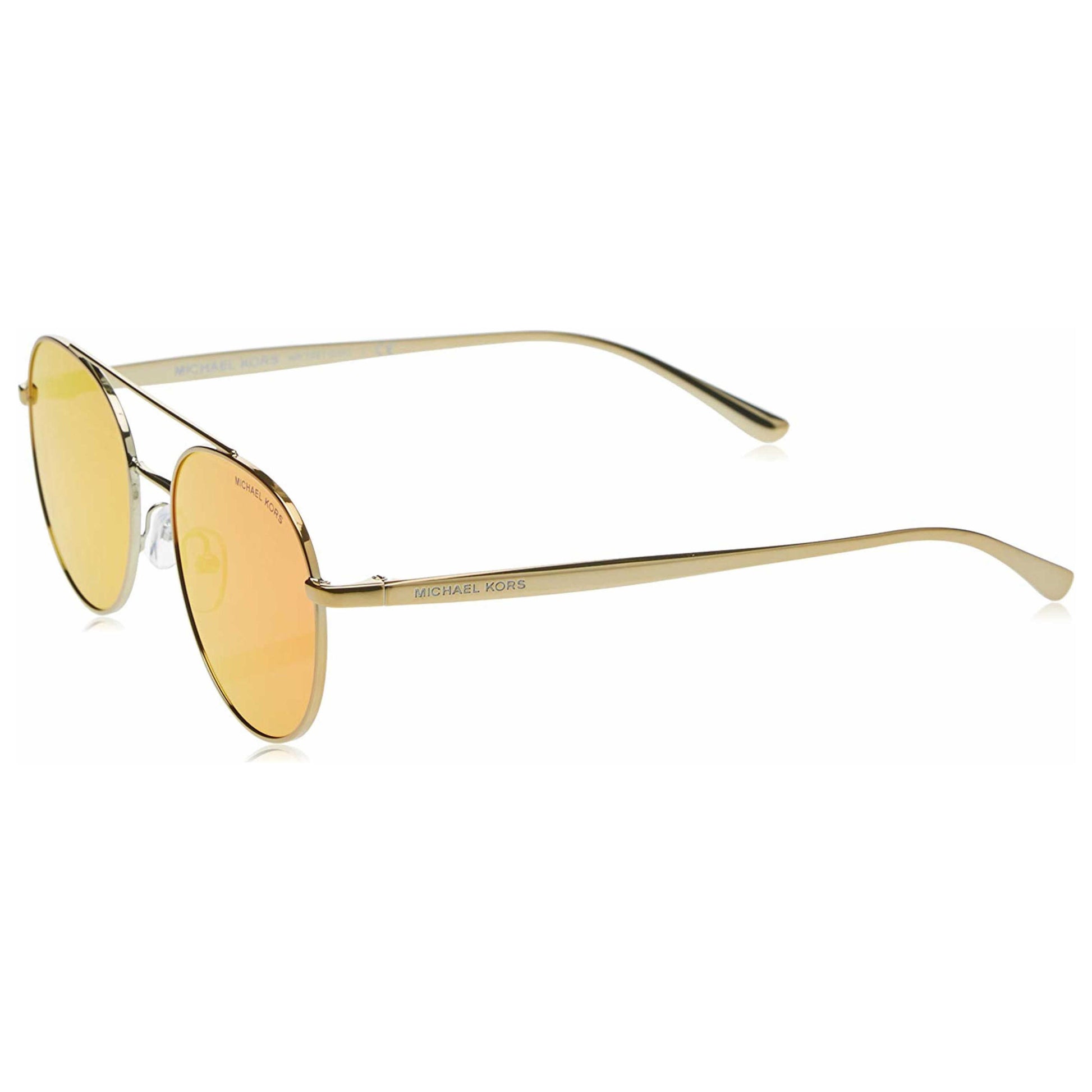 Front view of Michael Kors Aviator Unisex Sunglasses MK102111686Q53