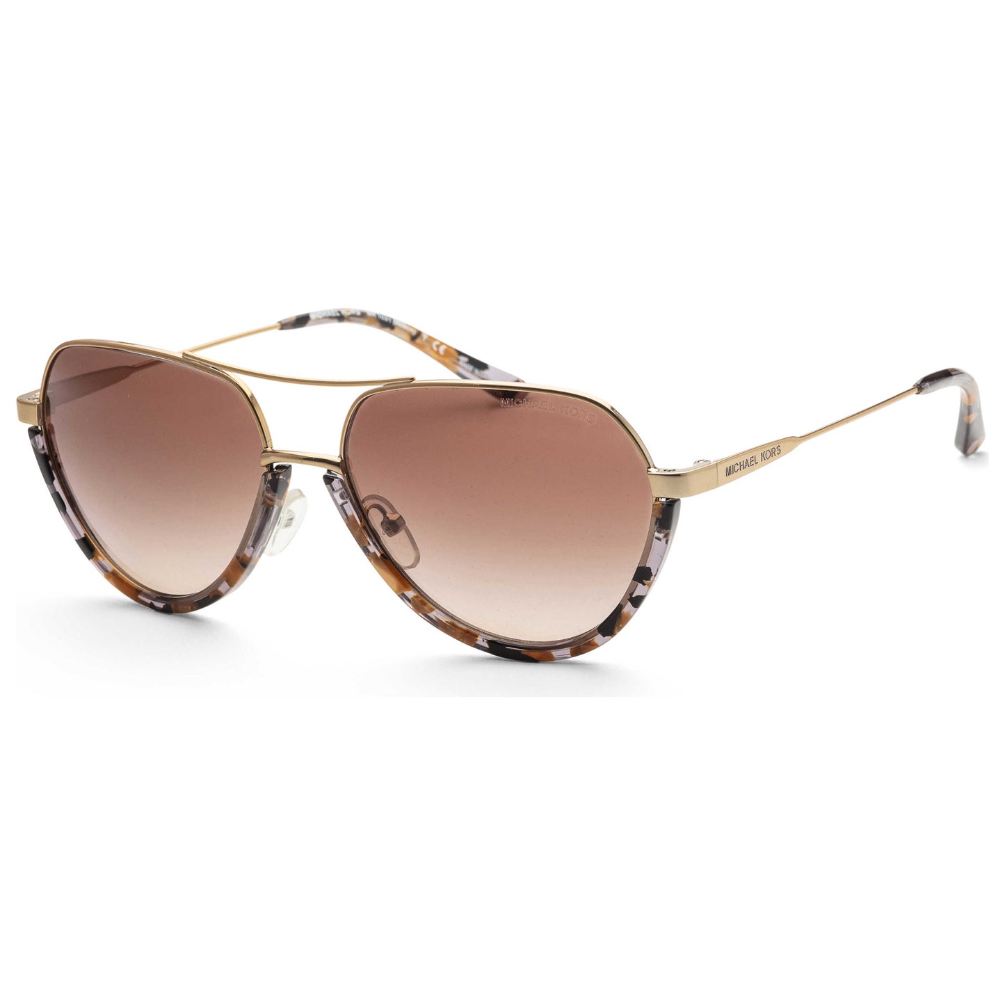 Front view of Michael Kors Aviator Unisex Sunglasses MK1031-102413-58