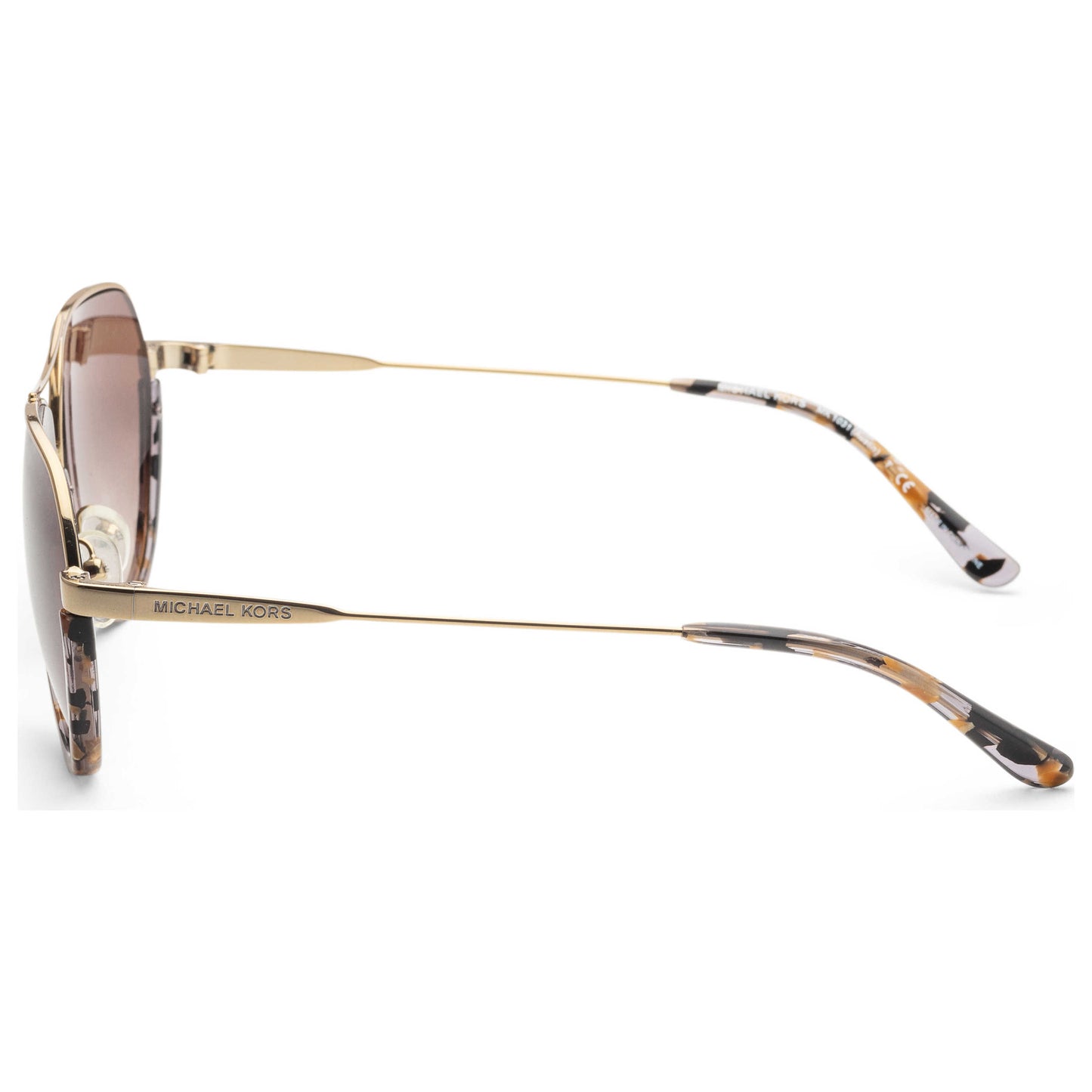 Left view of Michael Kors Aviator Unisex Sunglasses MK1031-102413-58