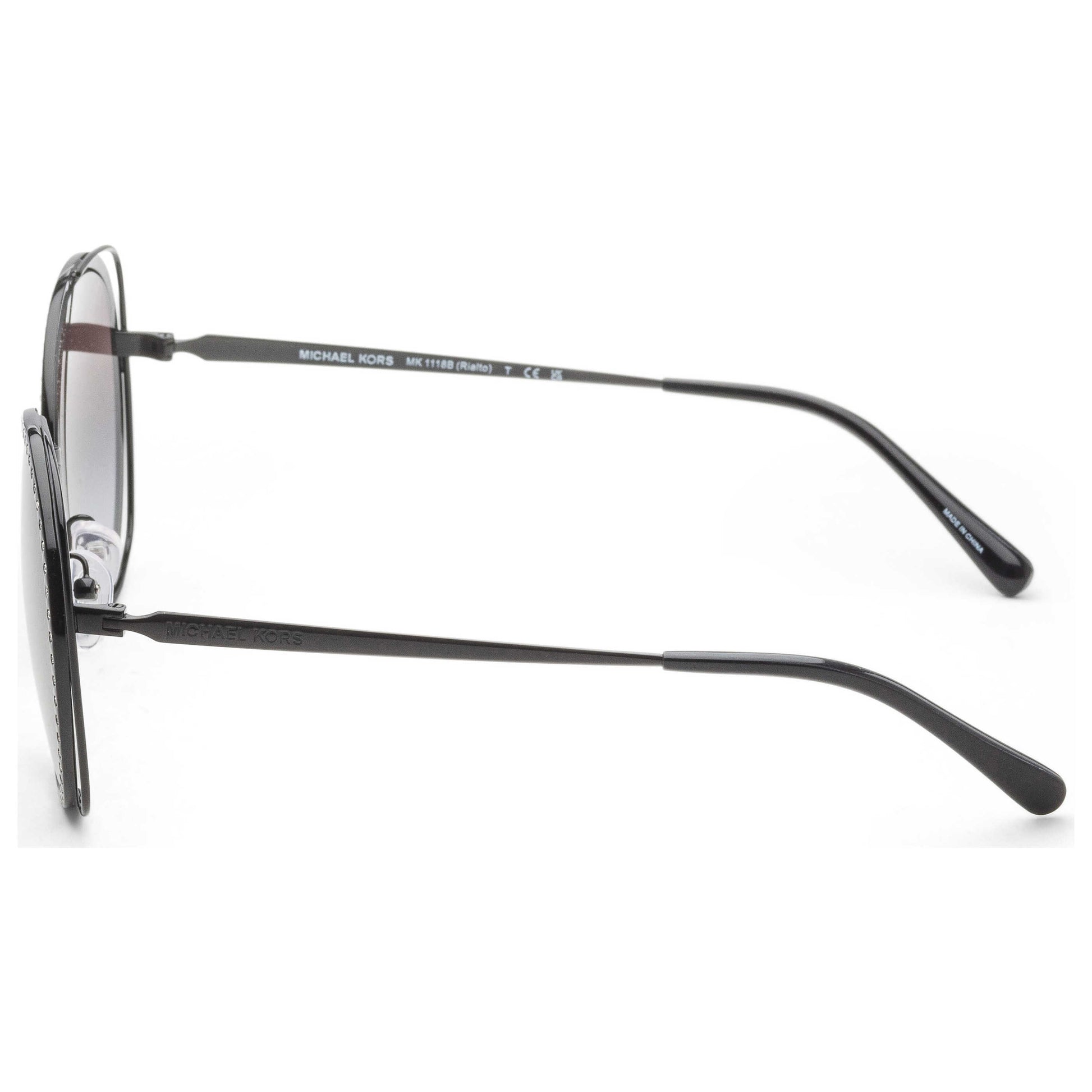 Left view of Michael Kors Fashion Women's Sunglasses MK1118B-10058G-57