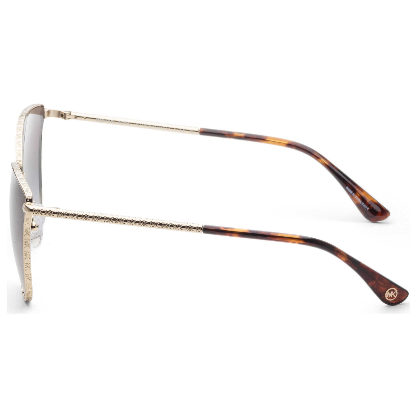 Left view of Michael Kors Fashion Women's Sunglasses MK1120-10148G-62
