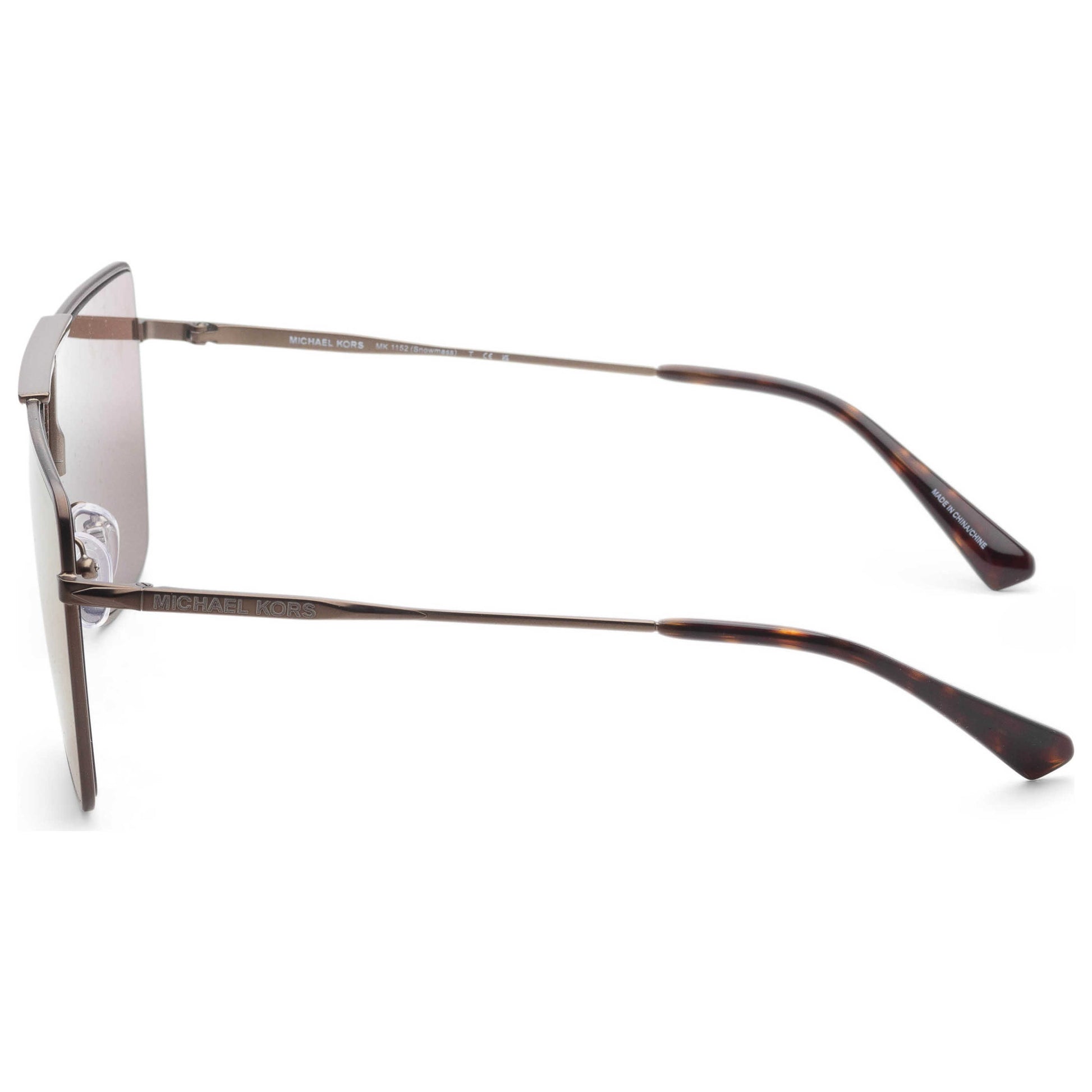 Left view of Michael Kors Snowmass Men's Sunglasses MK1152-1001F9-42