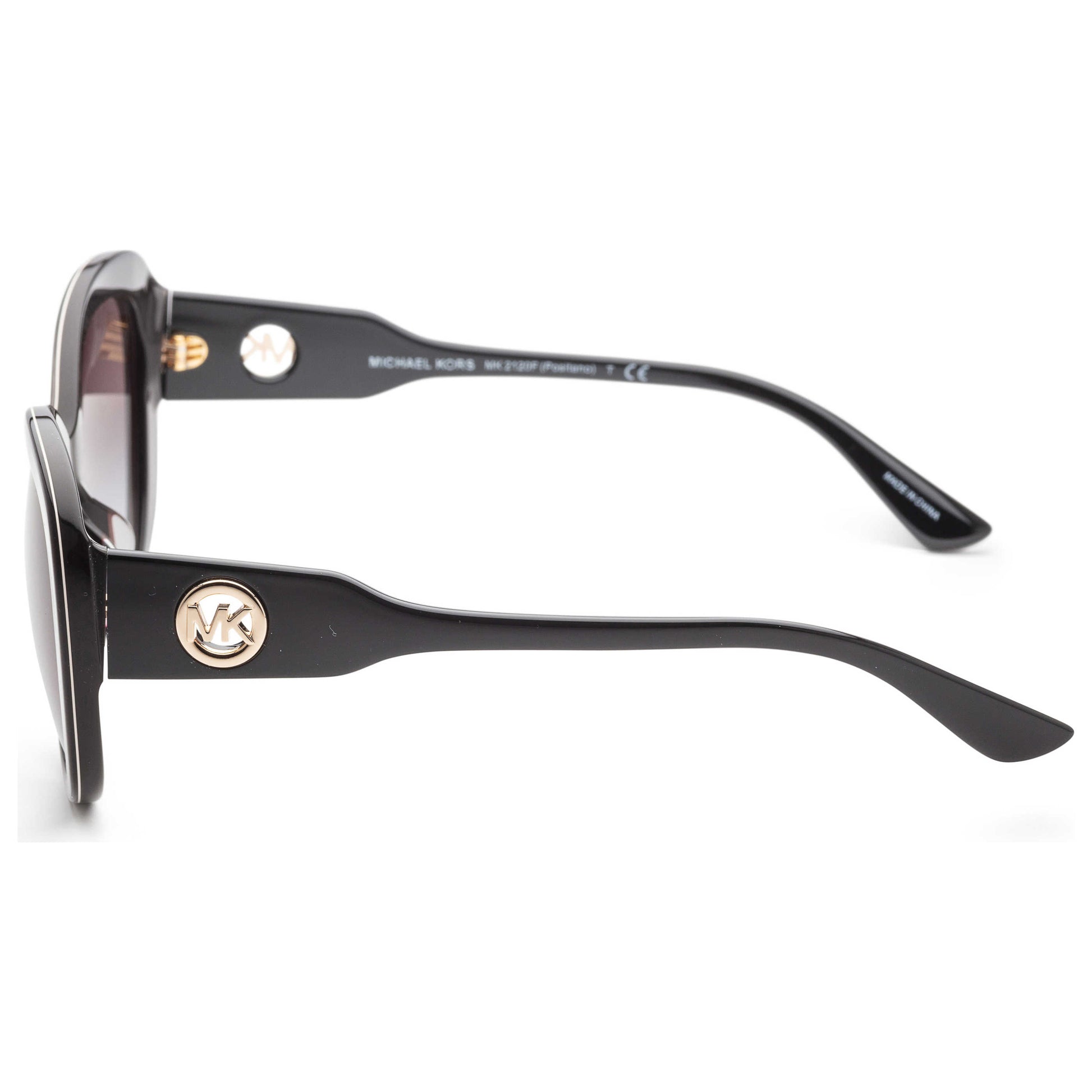 Left view of Michael Kors Fashion Women's Sunglasses MK2120F-33558G-58