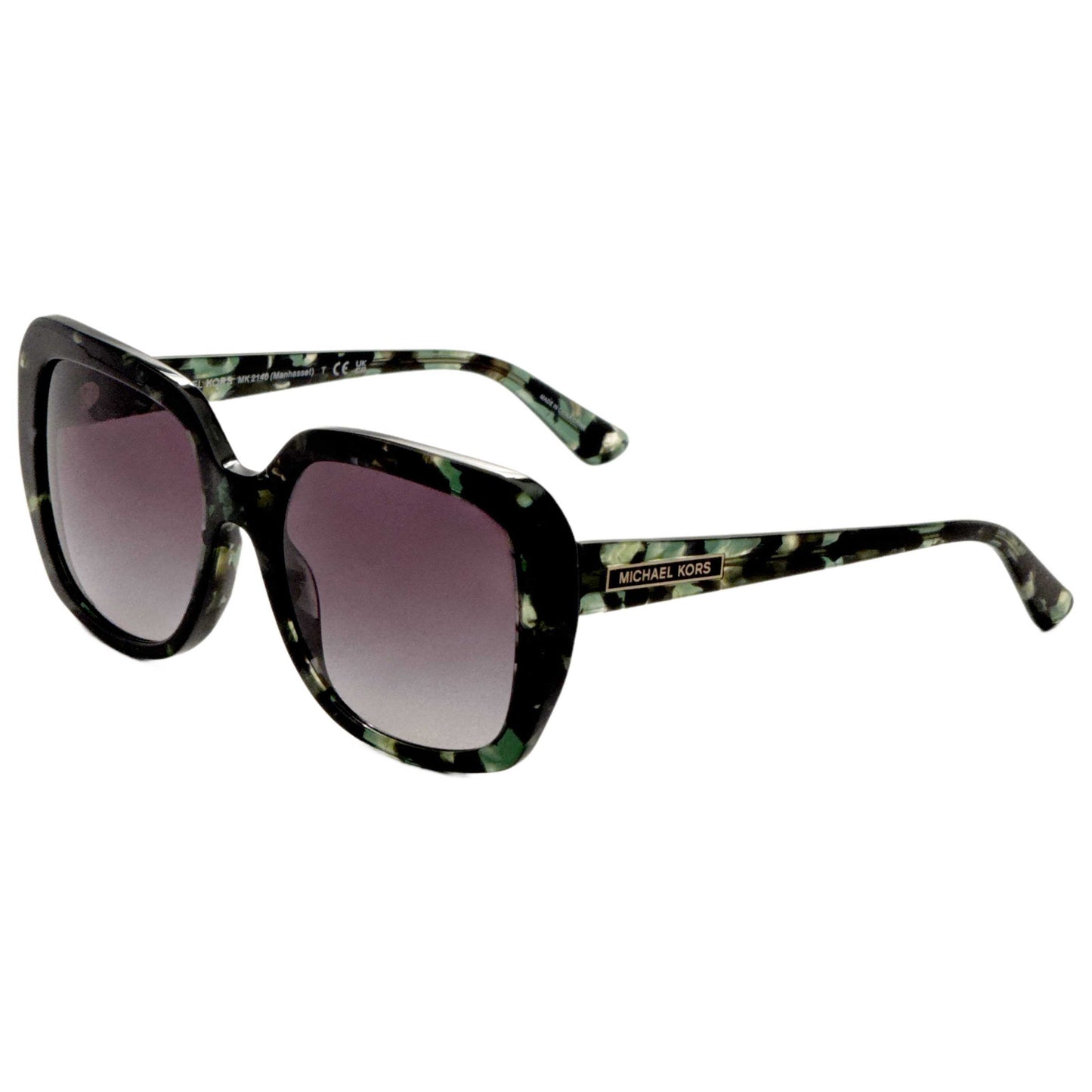Front view of Michael Kors Manhasset Women's Sunglasses MK2140-39478G-55