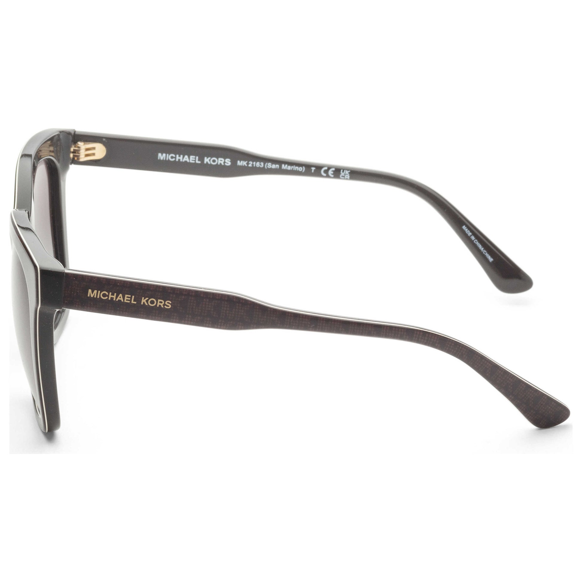 Left view of Michael Kors San Marino Women's Sunglasses MK2163-35008G