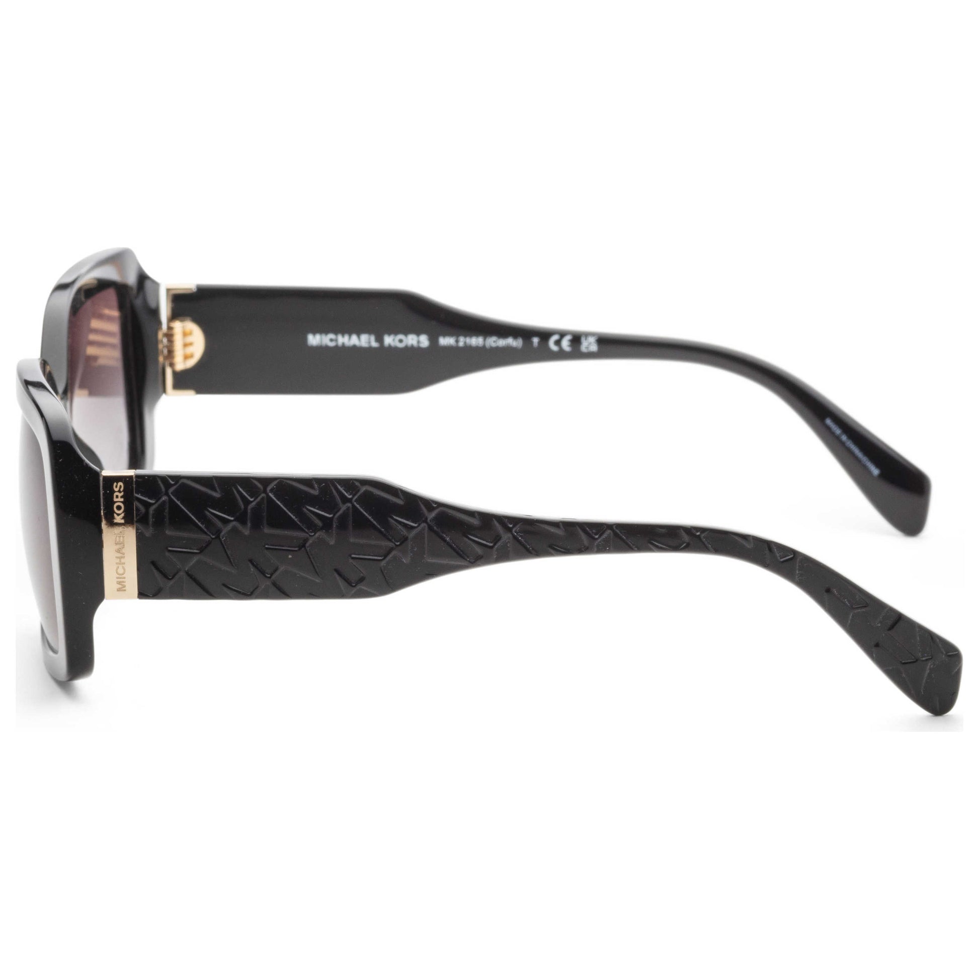 Left view of Michael Kors Corfu Women's Sunglasses MK2165-30058G-56
