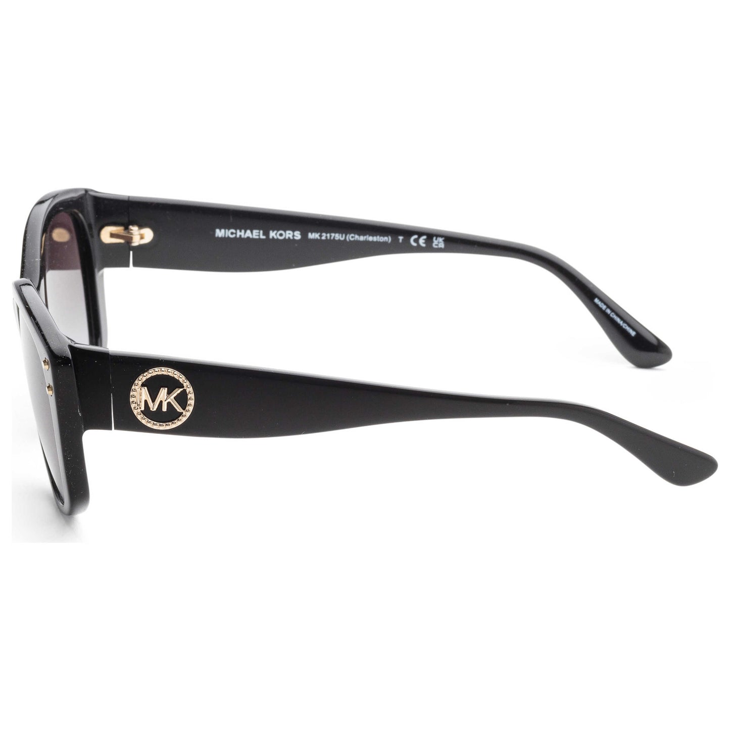 Left view of Michael Kors Charleston Women's Sunglasses MK2175U-30058G-54