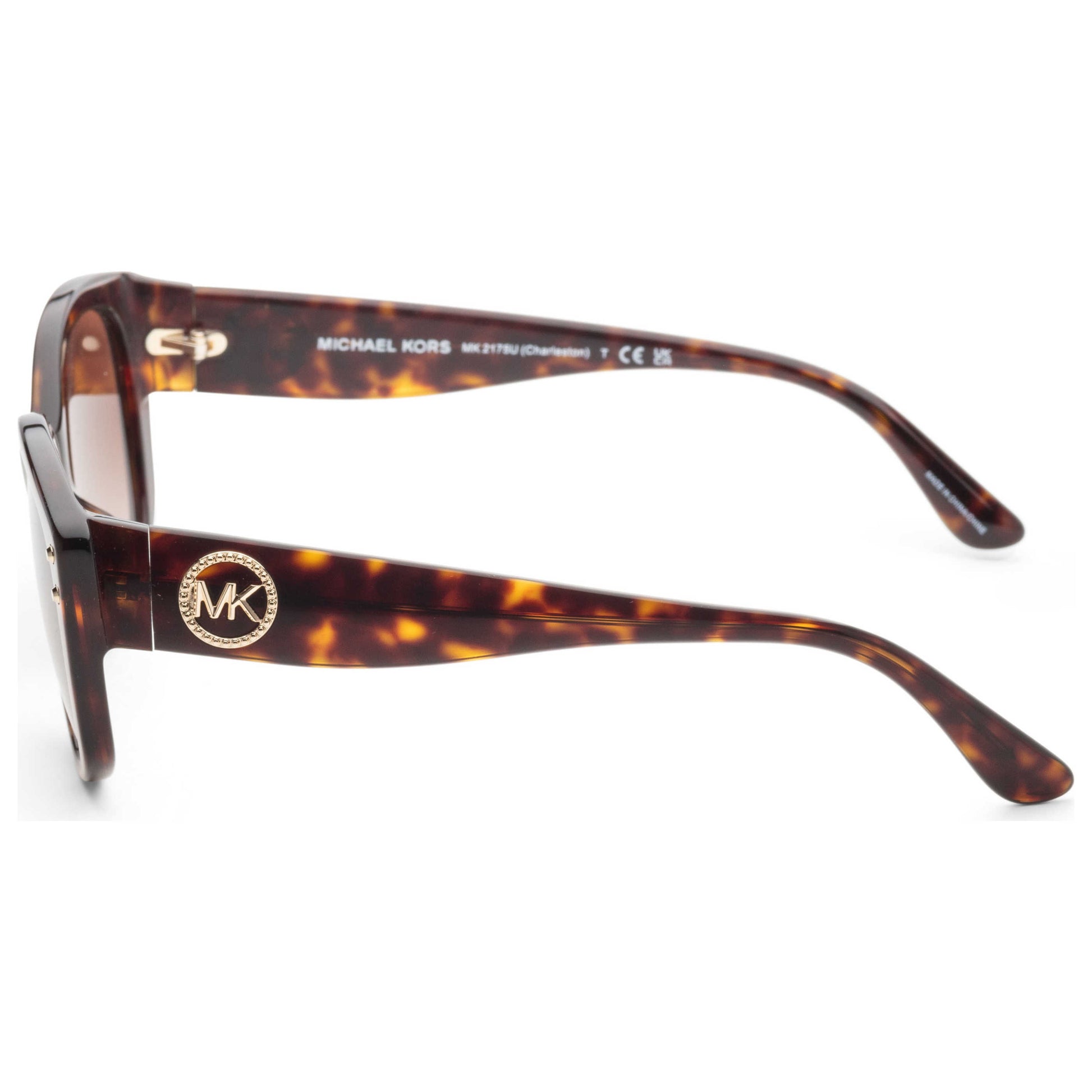 Left view of Michael Kors Charleston Women's Sunglasses MK2175U-300613-54
