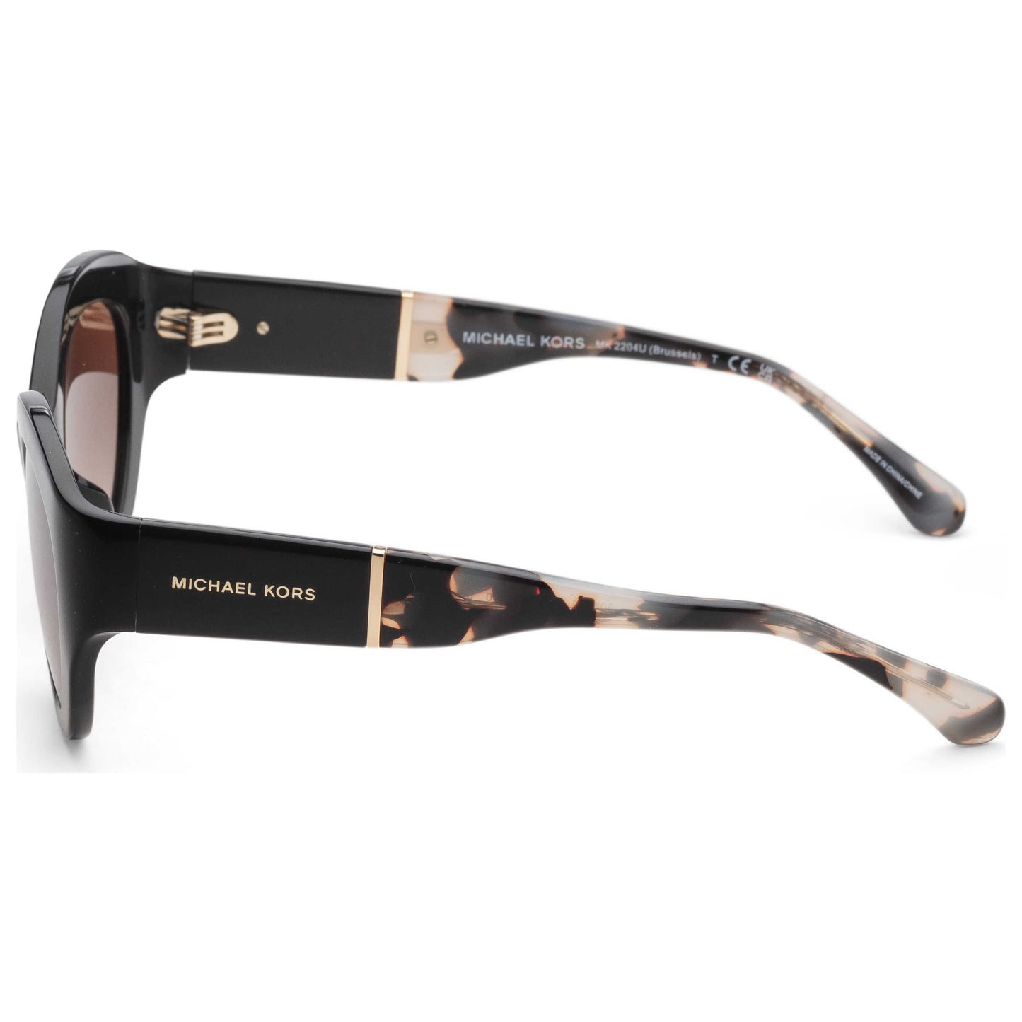 Left view of Michael Kors Brussels Women's Sunglasses MK2204U-300513-54