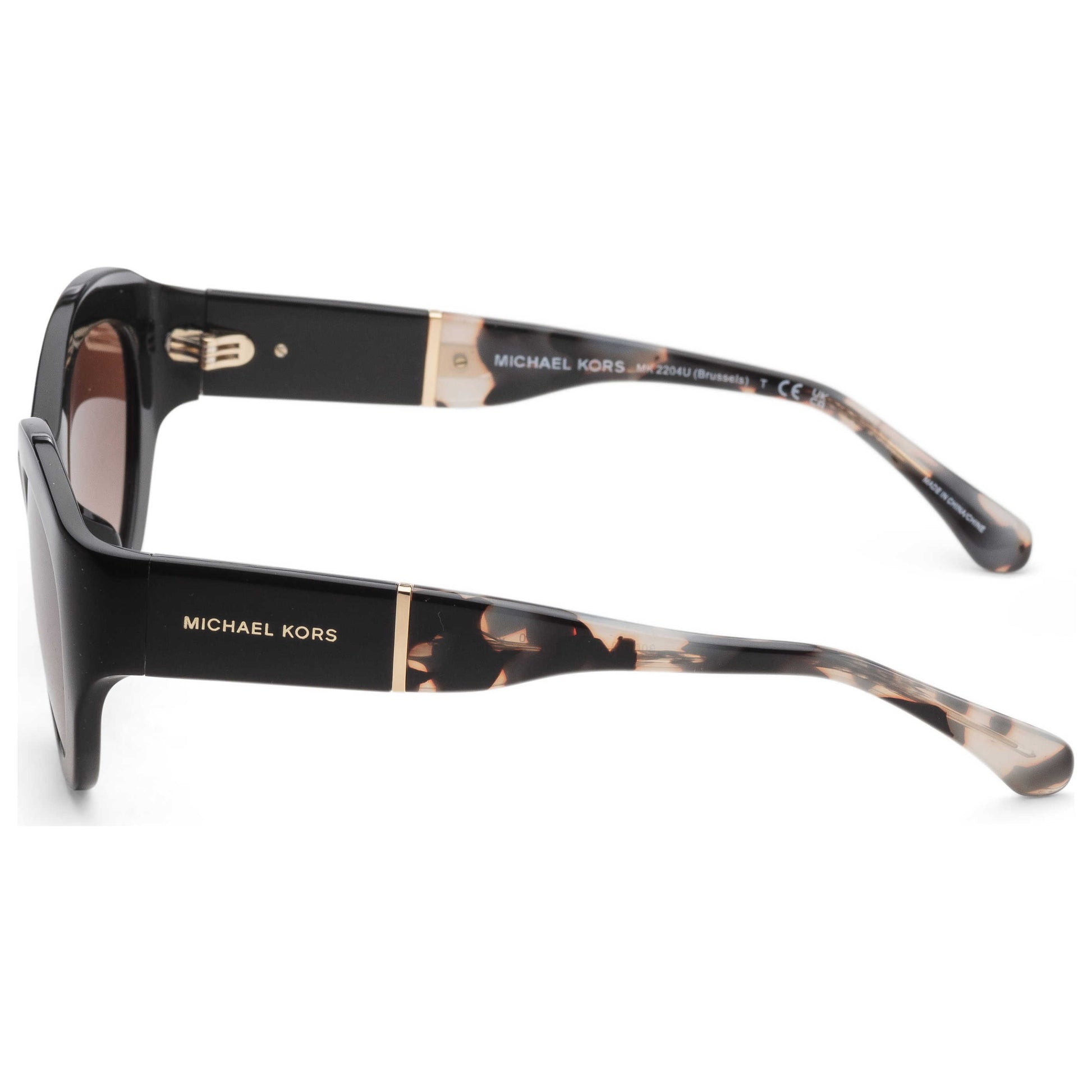 Left view of Michael Kors Brussels Women's Sunglasses MK2204U-300513-54