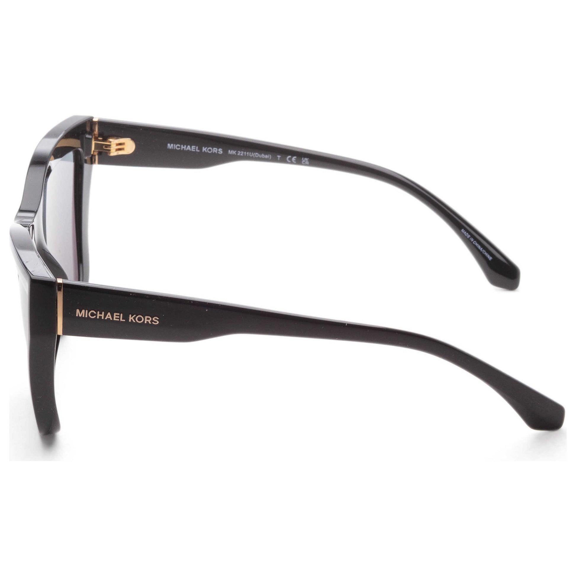 Left view of Michael Kors Dubai Women's Sunglasses MK2211U-30053F-57