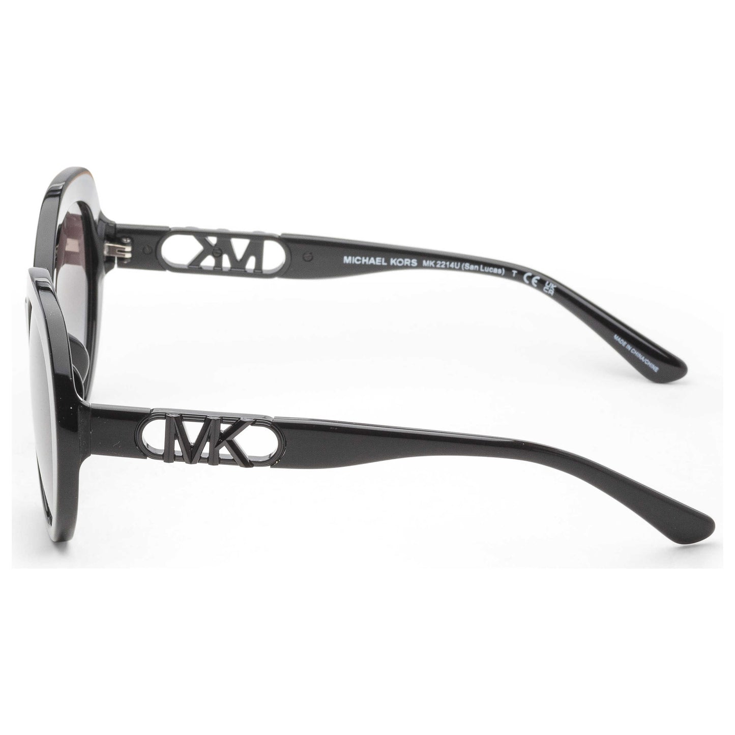 Left view of Michael Kors Fashion Women's Sunglasses MK2214U-30058G-56