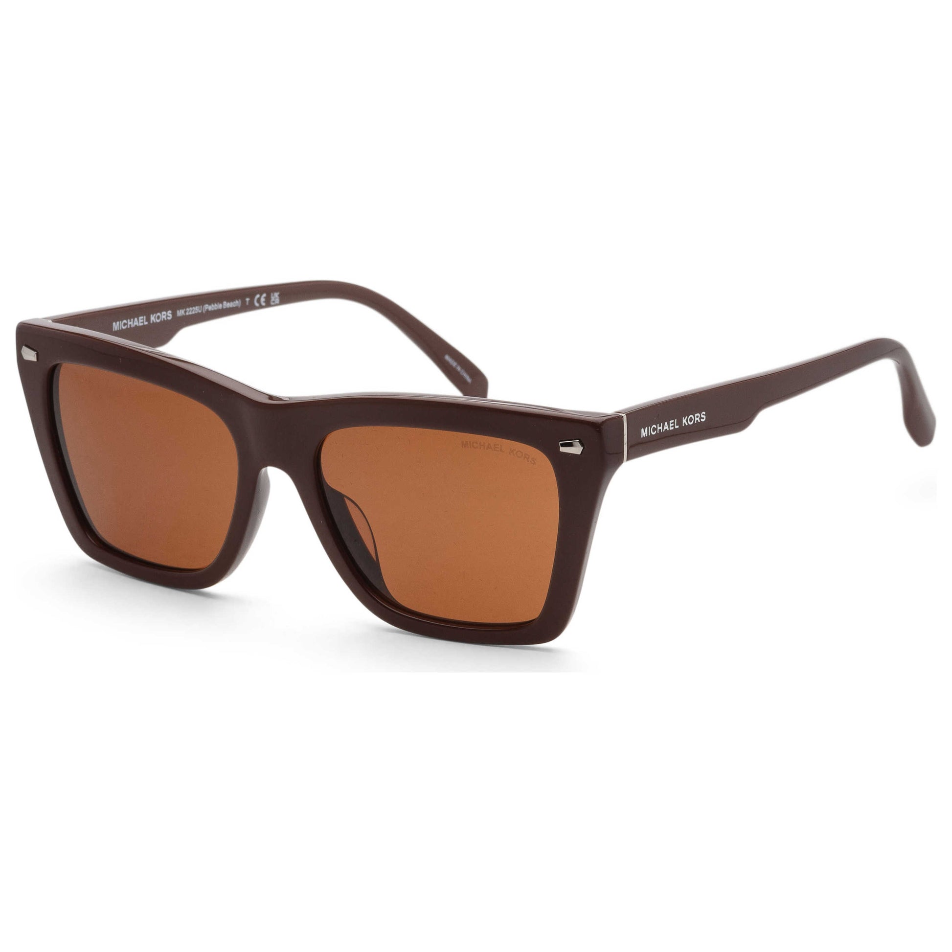 Front view of Michael Kors Peeble Beach Men's Sunglasses MK2225U-400773-56