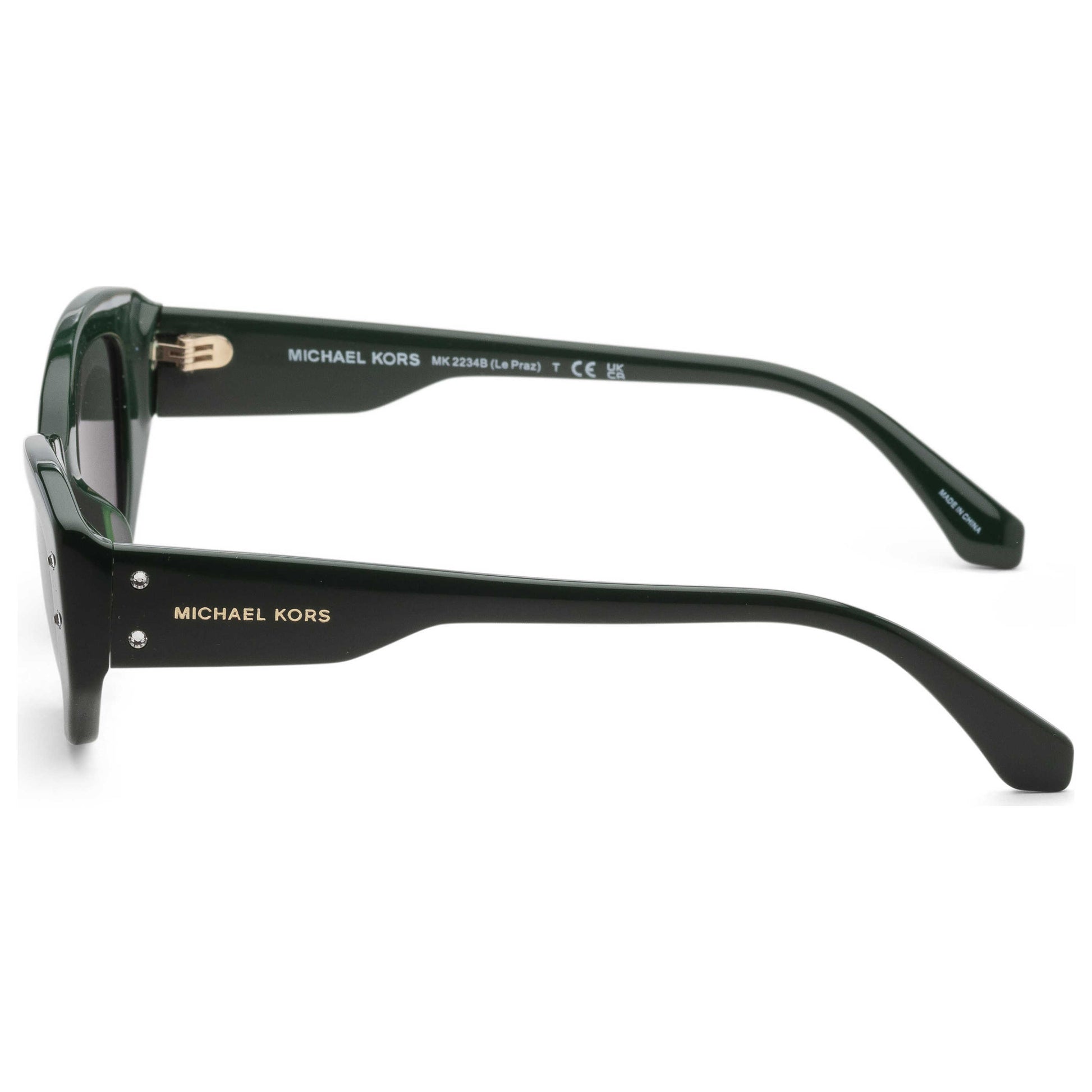 Left view of Michael Kors Le Praz Women's Sunglasses MK2234B-40063H-50