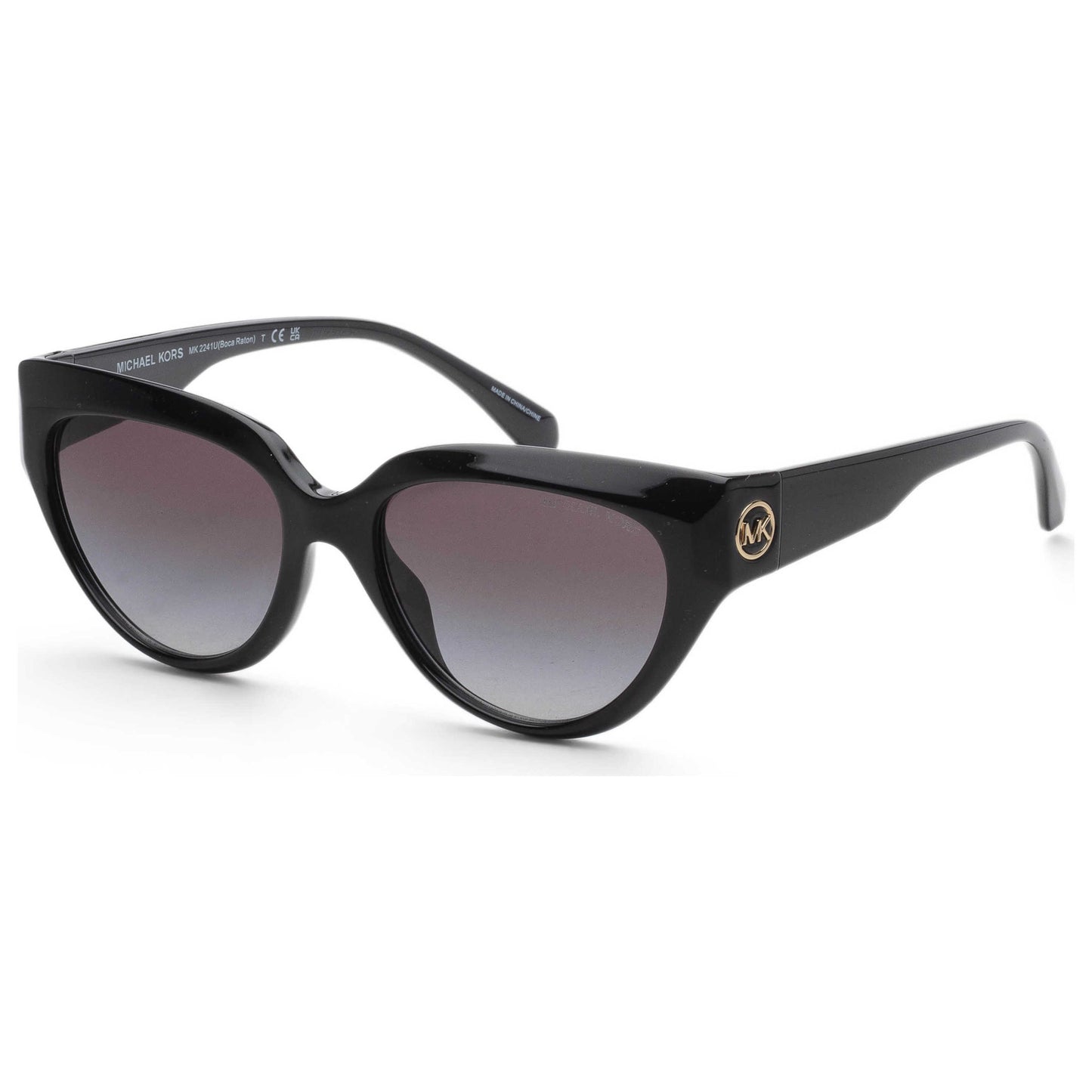 Front view of Michael Kors Boca Raton Women's Sunglasses MK2241U-30058G-55