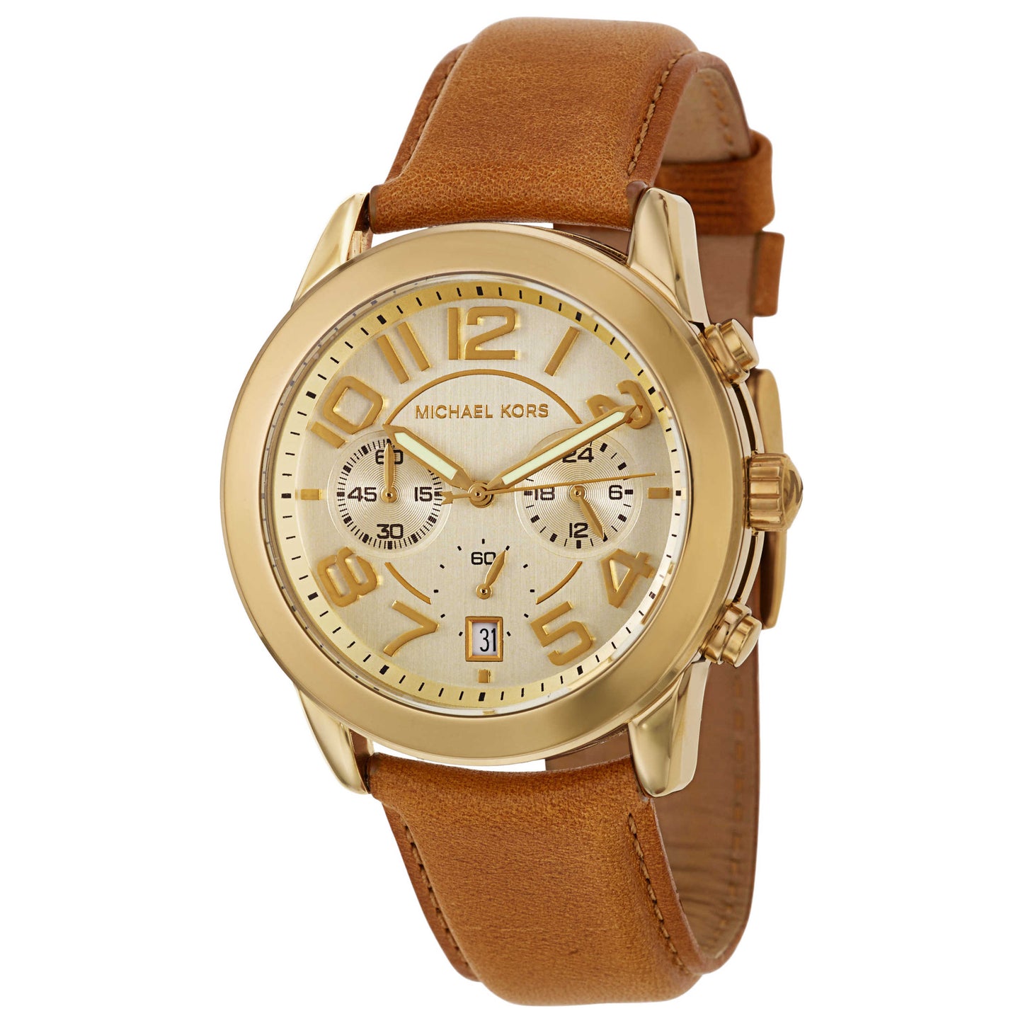 Front view of Michael Kors Mercer Women's Japanese Quartz (Battery-Powered) Watch MK2251