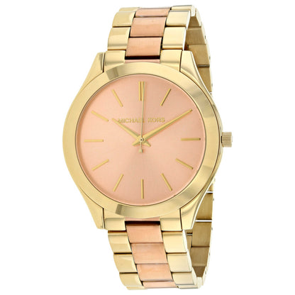 Front view of Michael Kors Slim Runway Women's Quartz Watch MK3493