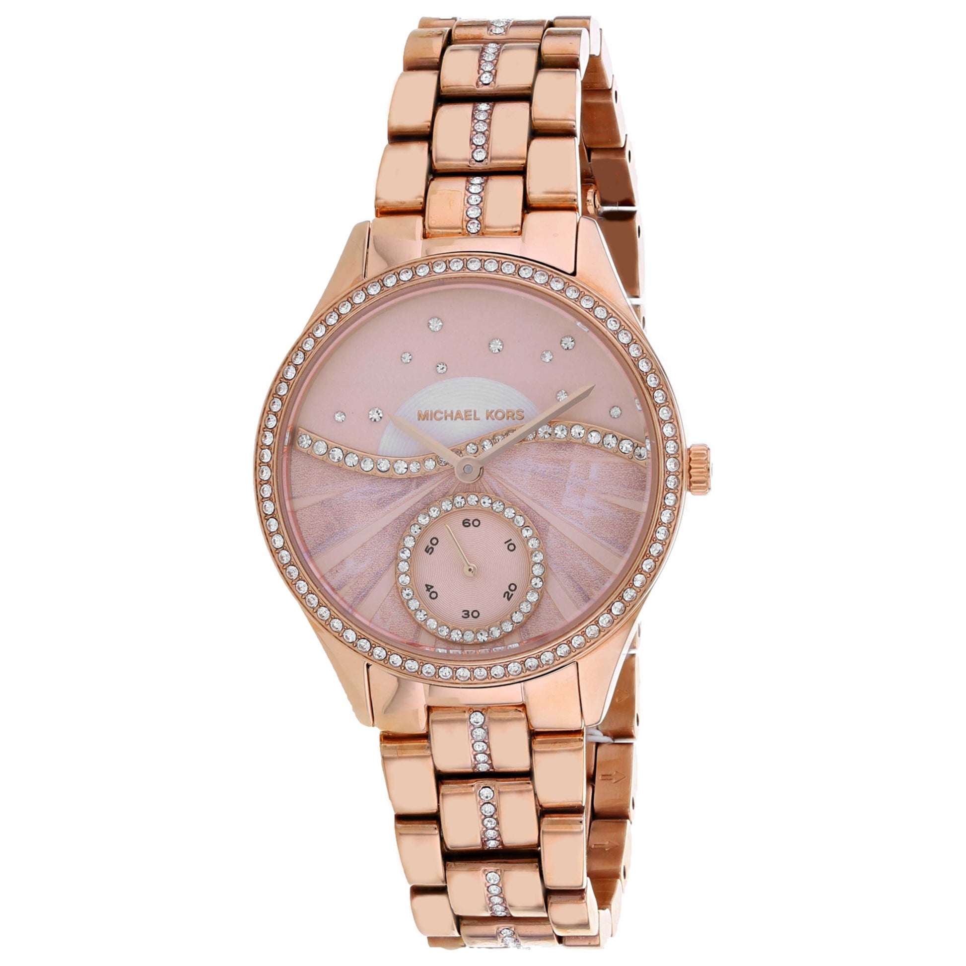 Front view of Michael Kors Lauryn Women's Quartz Watch MK4436