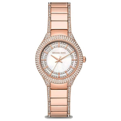 Front view of Michael Kors Mini Sylvia Women's Quartz Watch MK4656