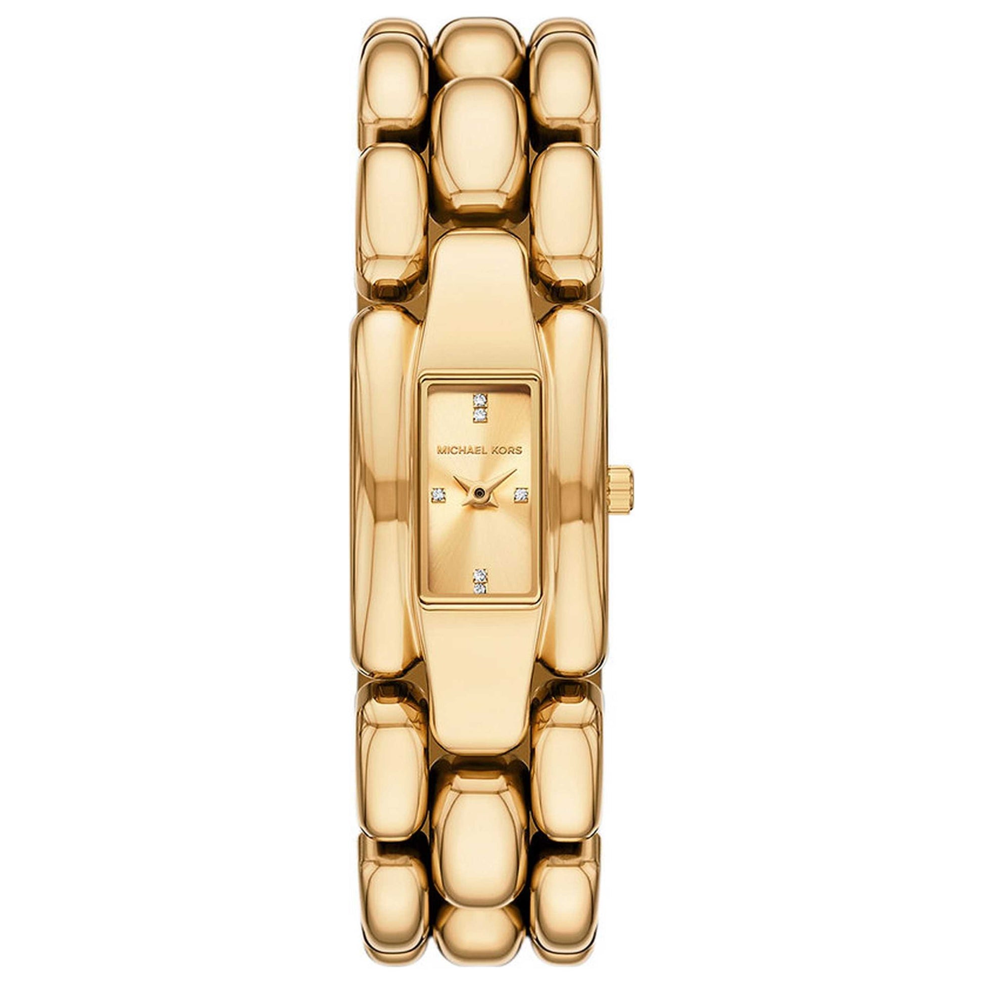 Front view of Michael Kors Mini Hally Women's Quartz Watch MK4921