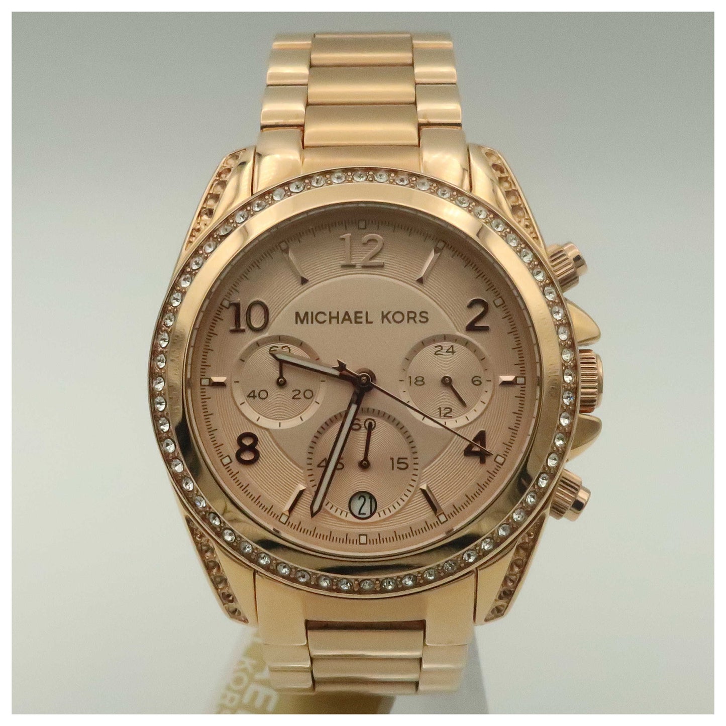 Front view of Michael Kors Blair Women's Japanese Quartz (Battery-Powered) Watch MK5263-PO