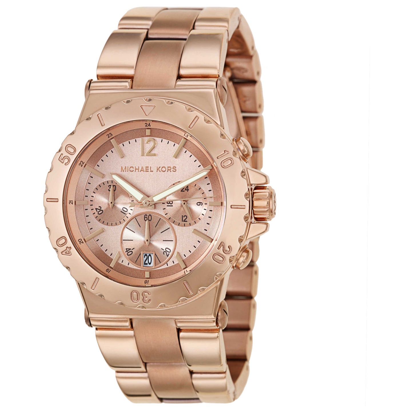 Front view of Michael Kors Dylan Women's Japanese Quartz (Battery-Powered) Watch MK5314