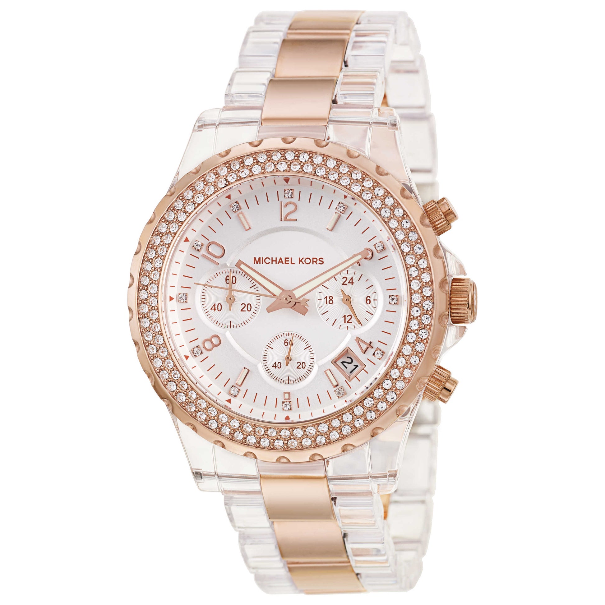 Front view of Michael Kors Madison Women's Japanese Quartz (Battery-Powered) Watch MK5323