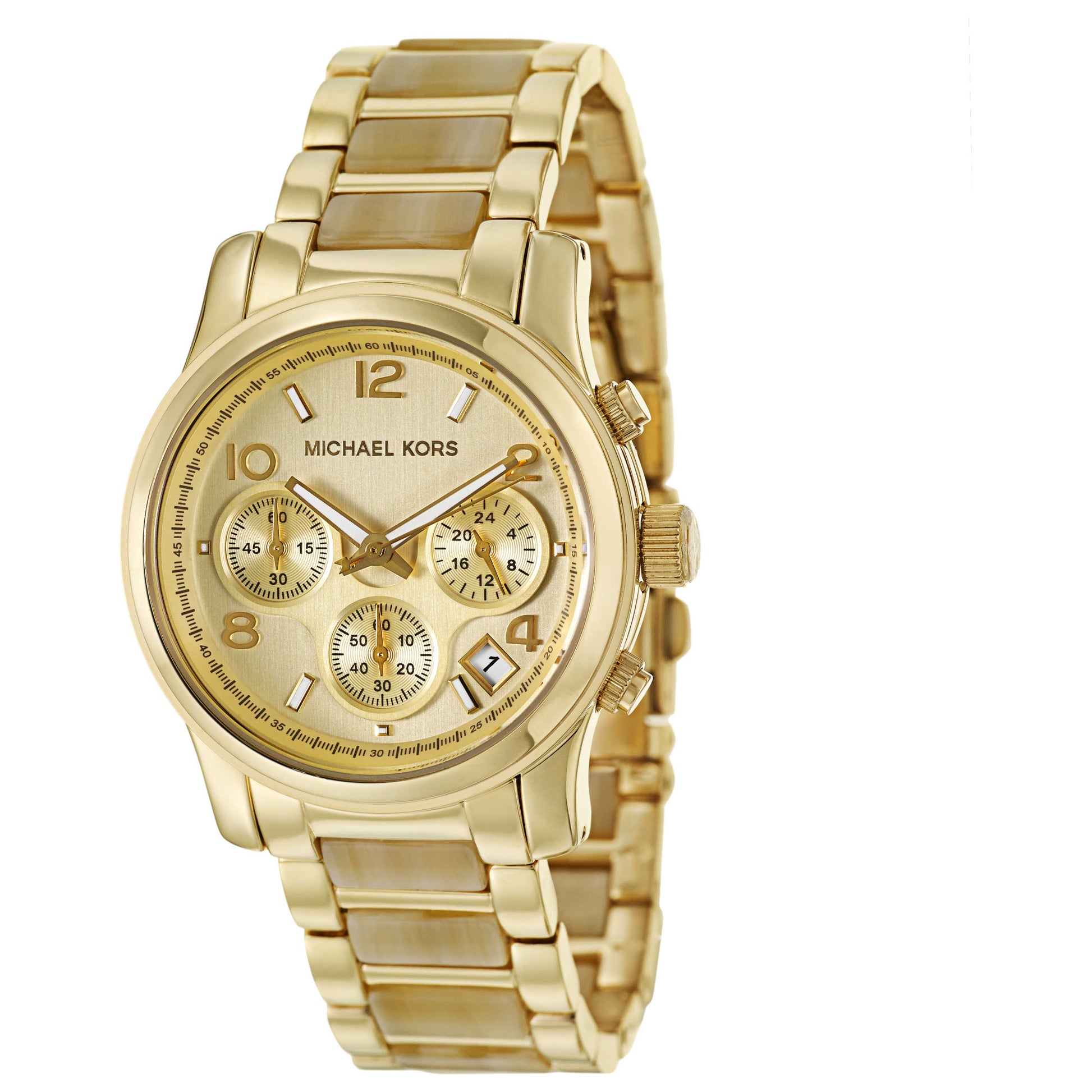 Front view of Michael Kors Runway Women's Japanese Quartz (Battery-Powered) Watch MK5660