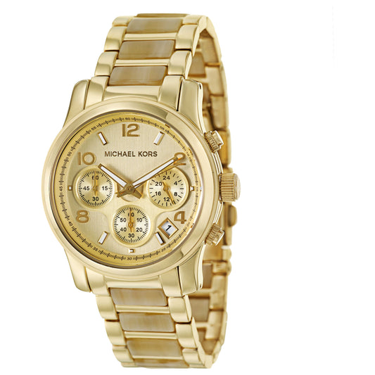Front view of Michael Kors Runway Women's Japanese Quartz (Battery-Powered) Watch MK5660