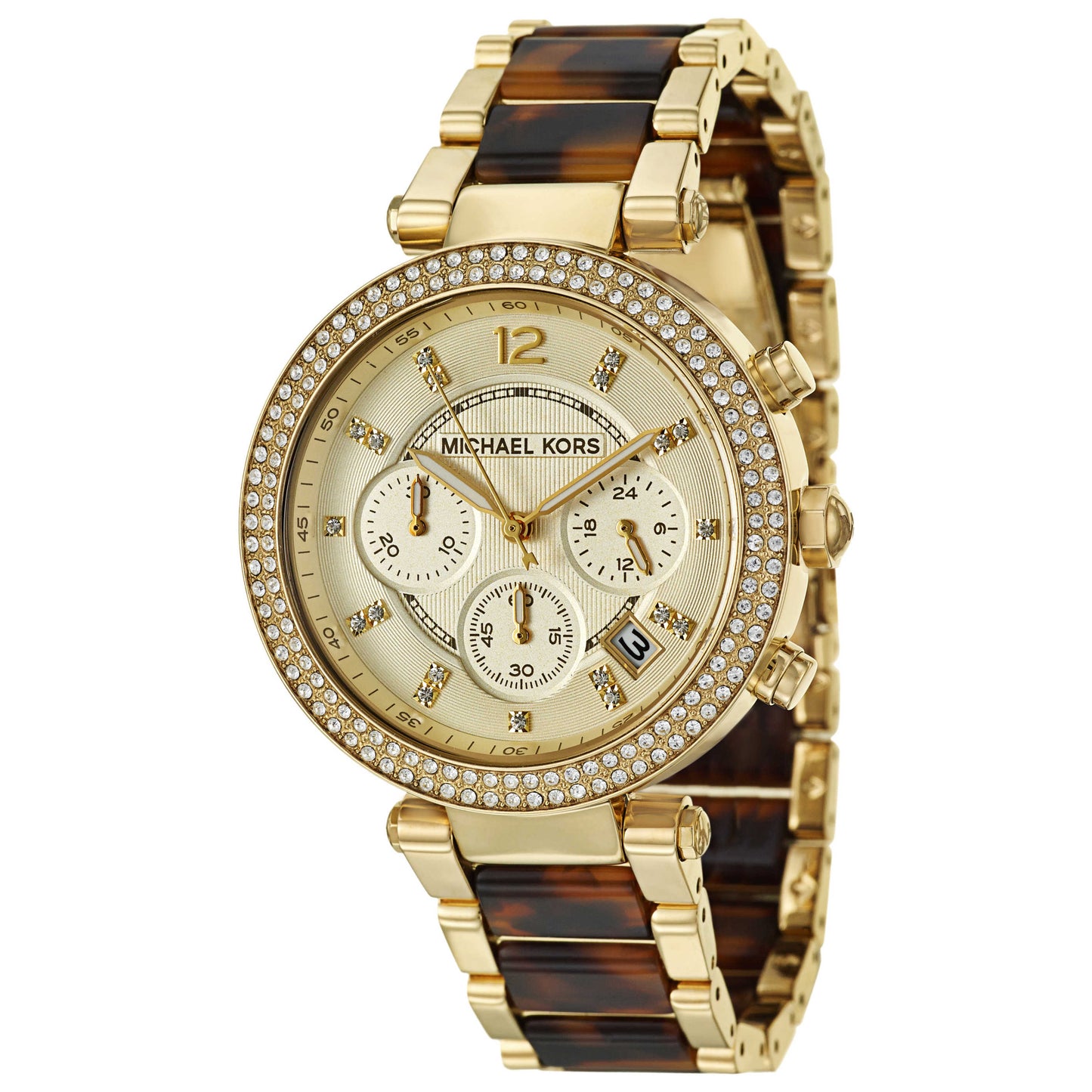 Front view of Michael Kors Parker Women's Japanese Quartz (Battery-Powered) Watch MK5688