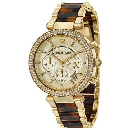 Front view of Michael Kors Parker Women's Japanese Quartz (Battery-Powered) Watch MK5688
