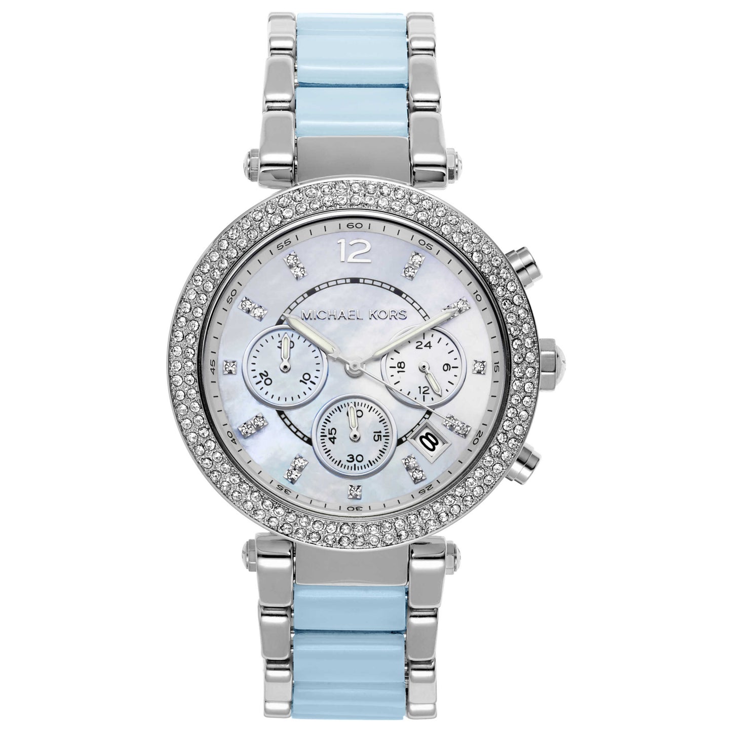 Front view of Michael Kors Parker Women's Japanese Quartz (Battery-Powered) Watch MK6138