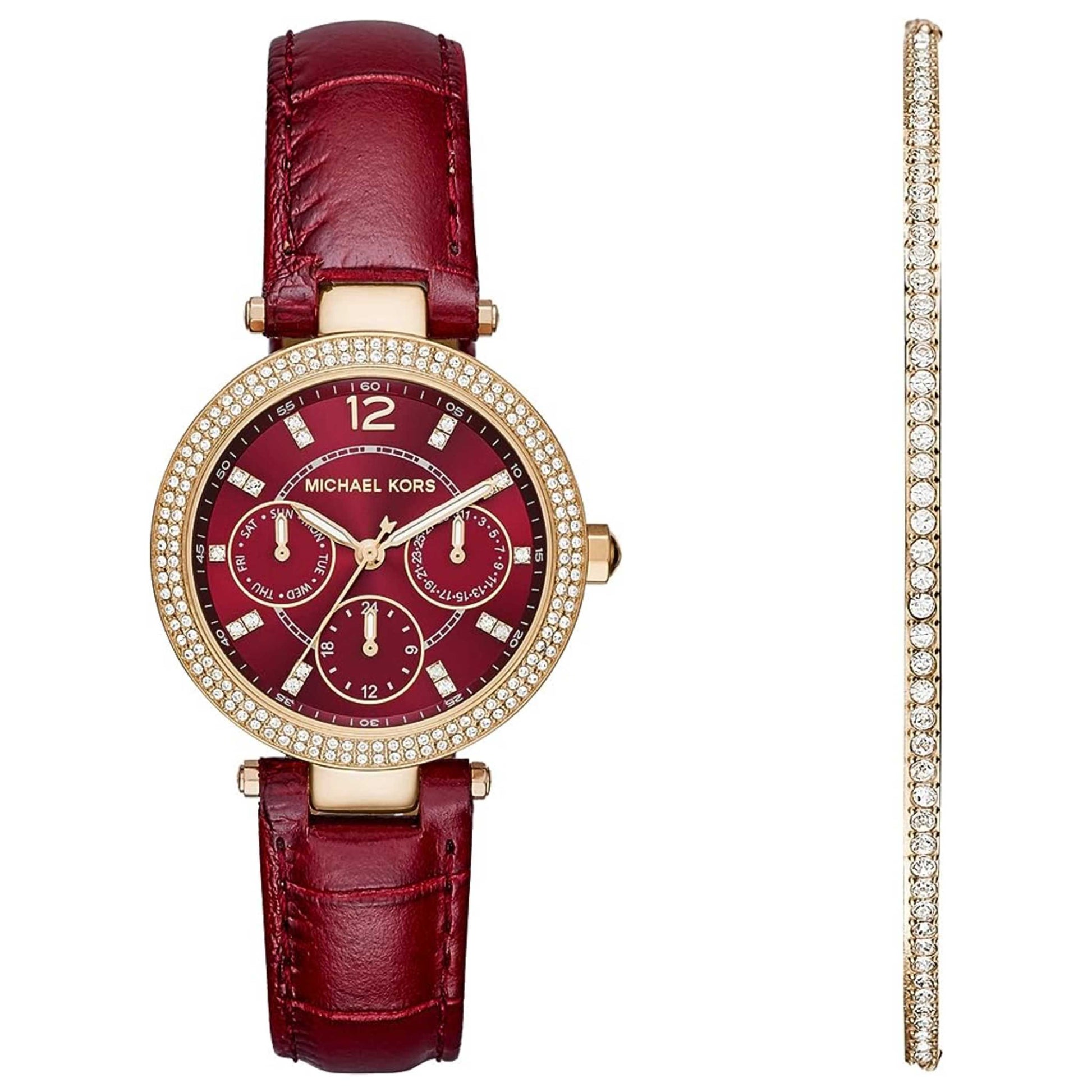 Front view of Michael Kors Mini Parker Women's Quartz Watch MK6451