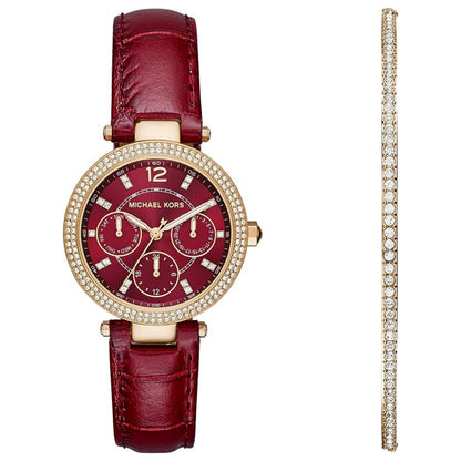 Front view of Michael Kors Mini Parker Women's Quartz Watch MK6451