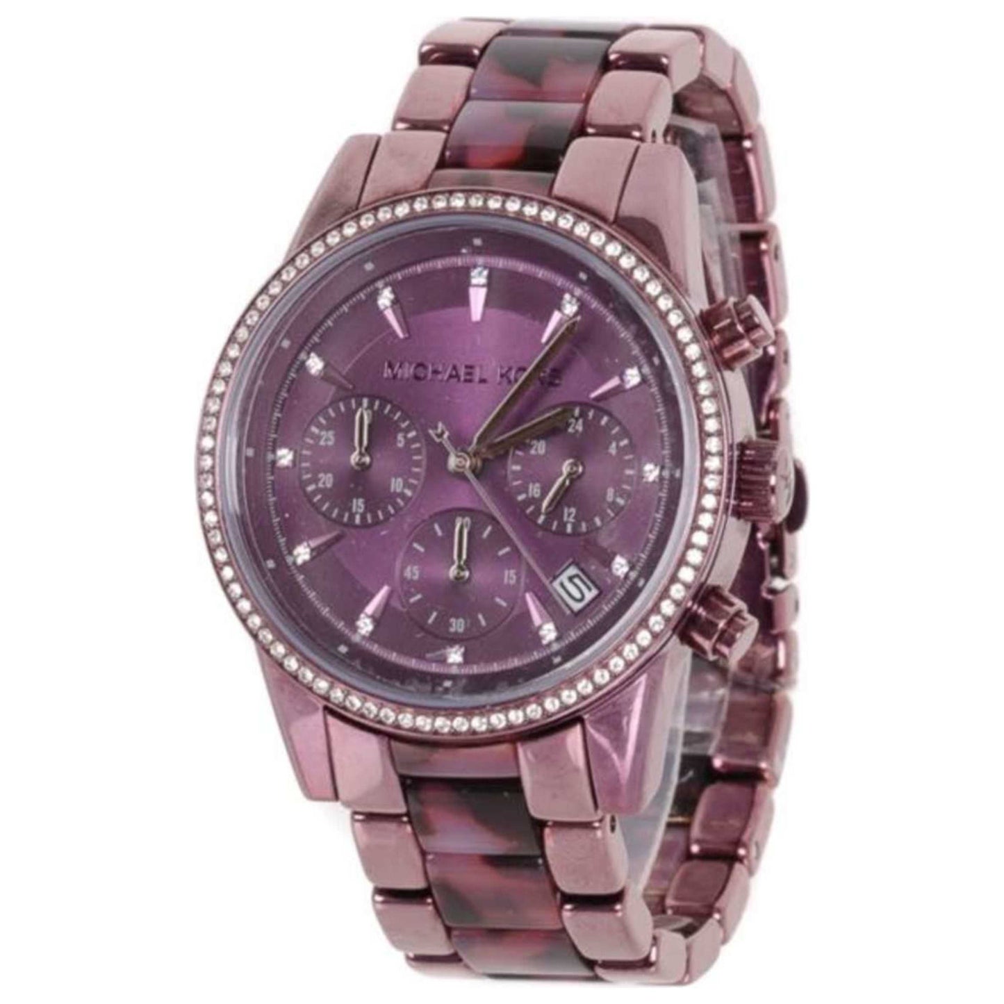 Front view of Michael Kors Ritz Pave Women's Quartz Watch MK6720