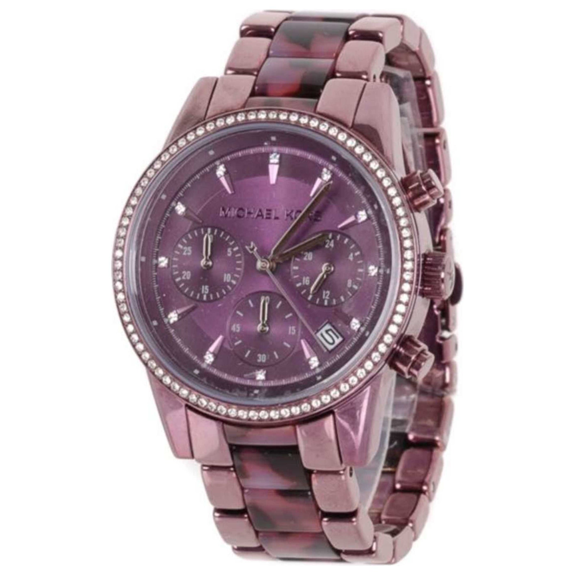 Front view of Michael Kors Ritz Pave Women's Quartz Watch MK6720