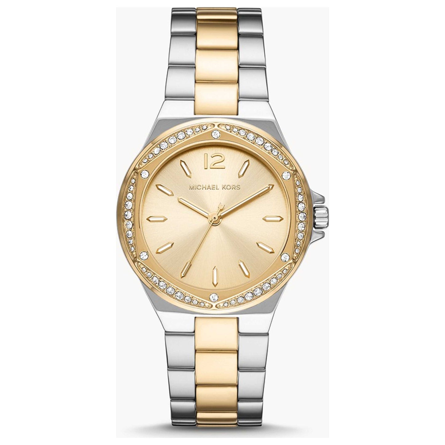 Front view of Michael Kors Lennox Women's Quartz Watch MK6988