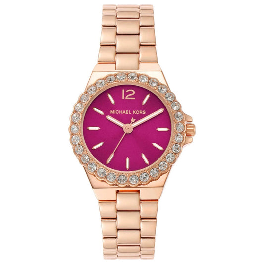 Front view of Michael Kors Lennox Women's Quartz Watch MK7396