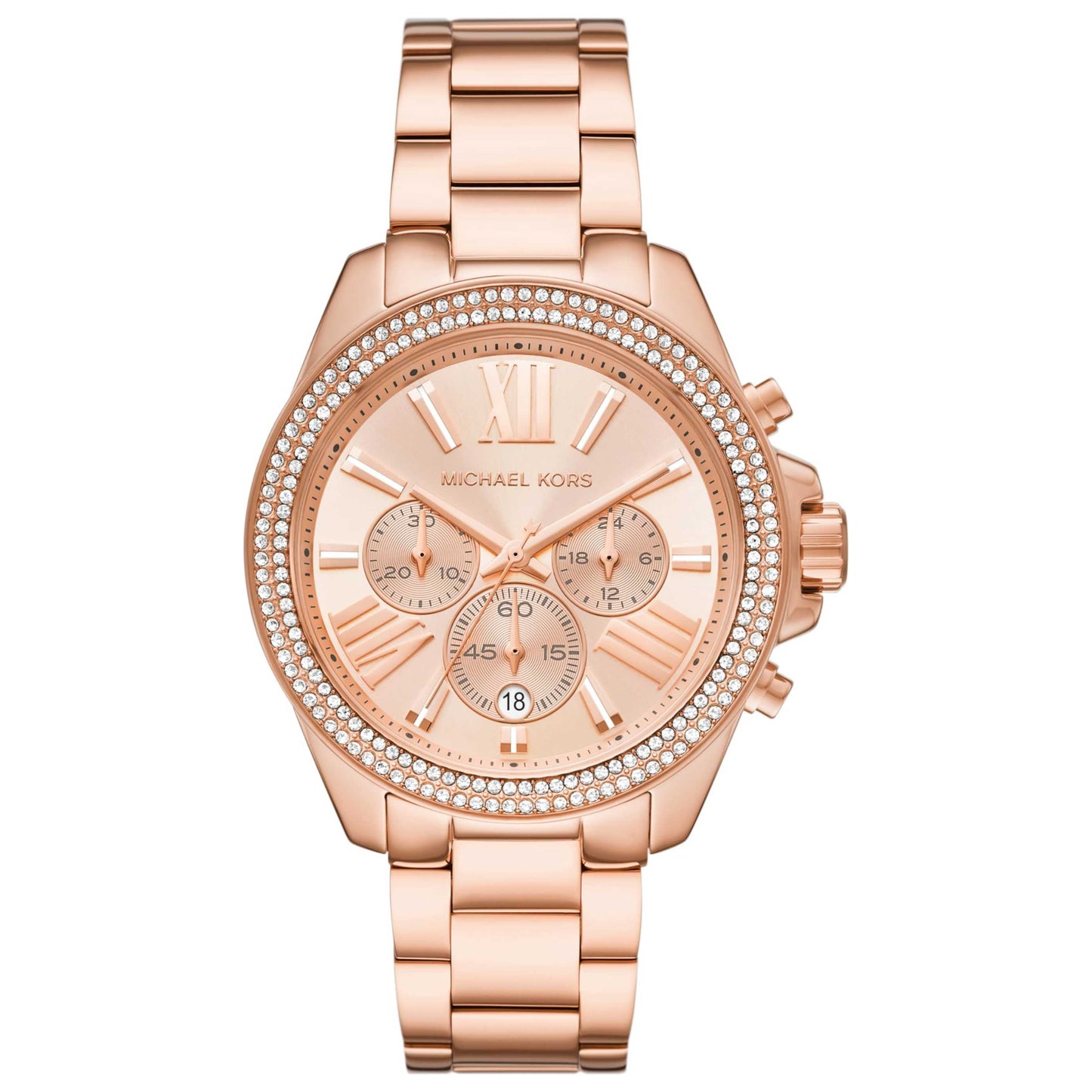 Front view of Michael Kors Wren Women's Quartz Watch MK7430