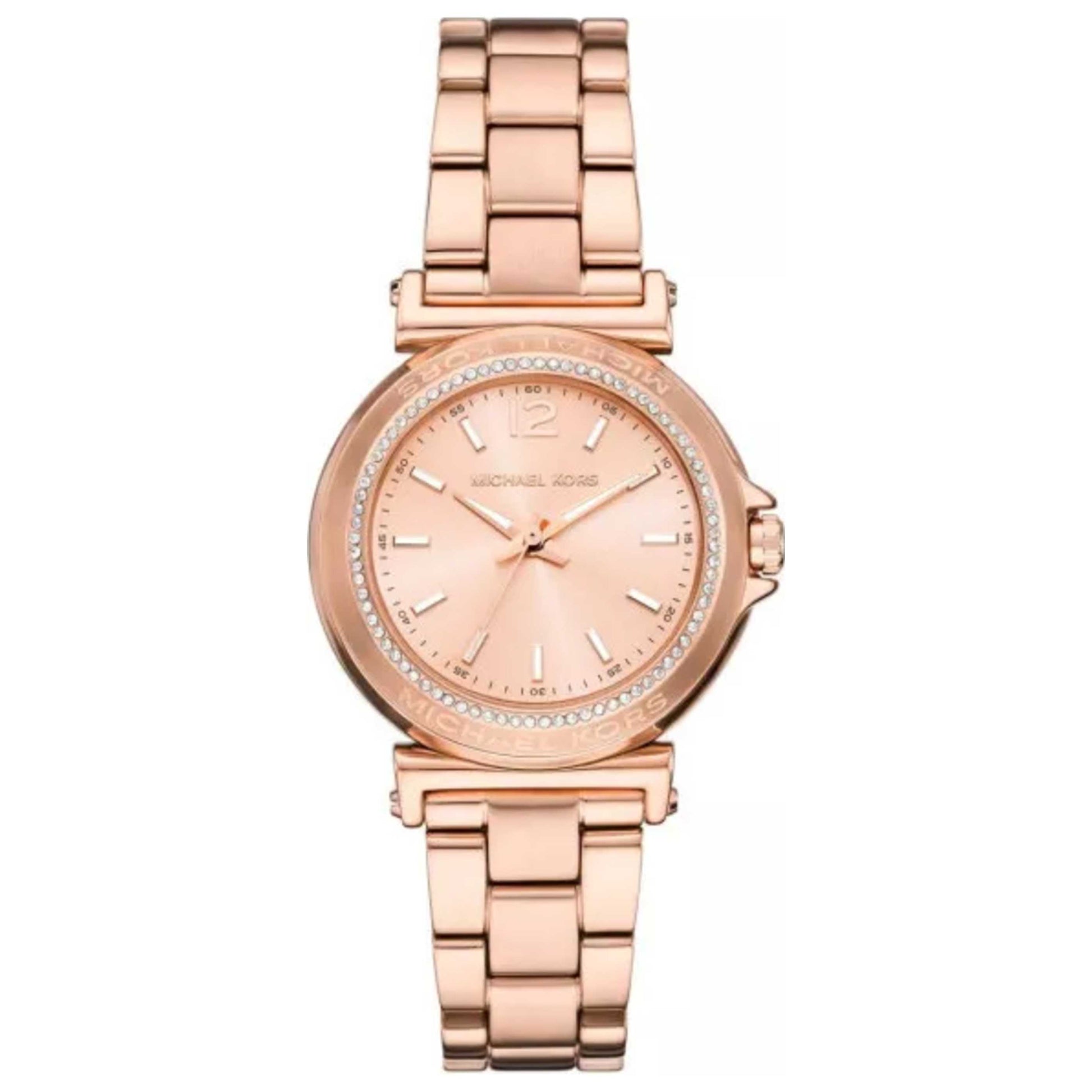 Front view of Michael Kors Mini Maren Women's Quartz Watch MK7491