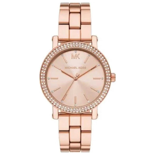 Front view of Michael Kors Corey Women's Quartz Watch MK7548