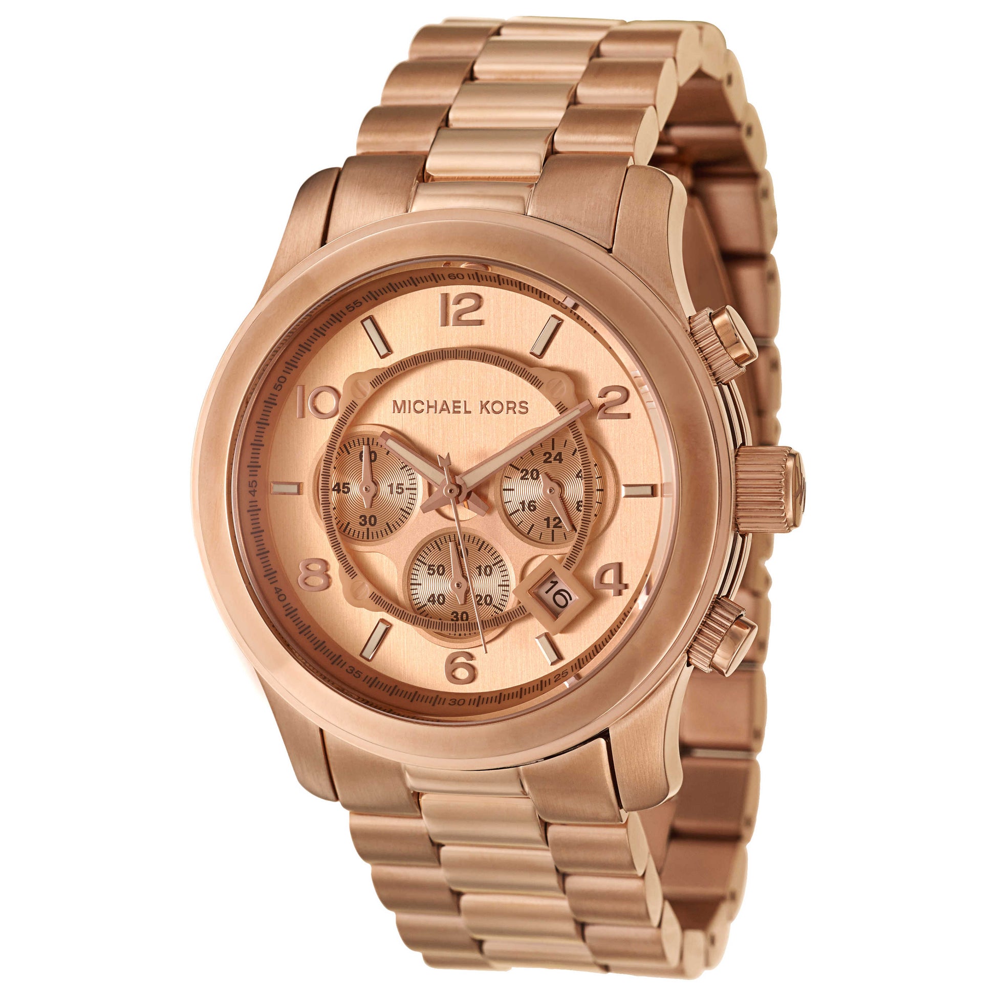 Front view of Michael Kors Runway Men's Japanese Quartz (Battery-Powered) Watch MK8096