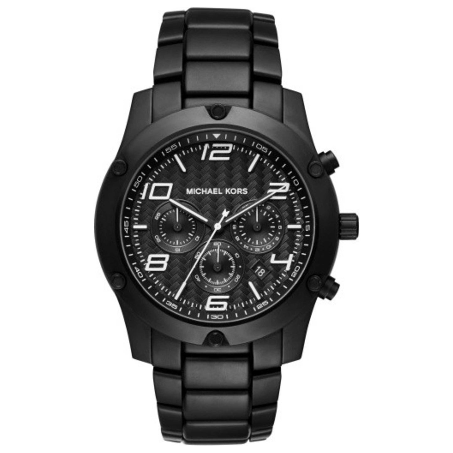 Front view of Michael Kors Caine Men's Quartz Watch MK8473