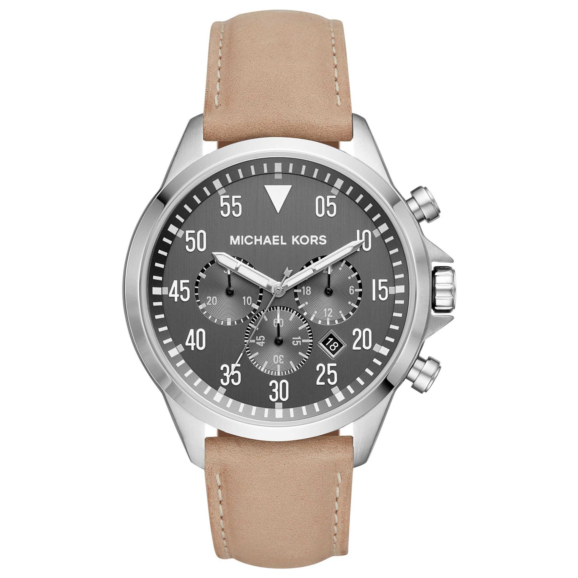 Front view of Michael Kors Gage Men's Quartz Watch MK8616