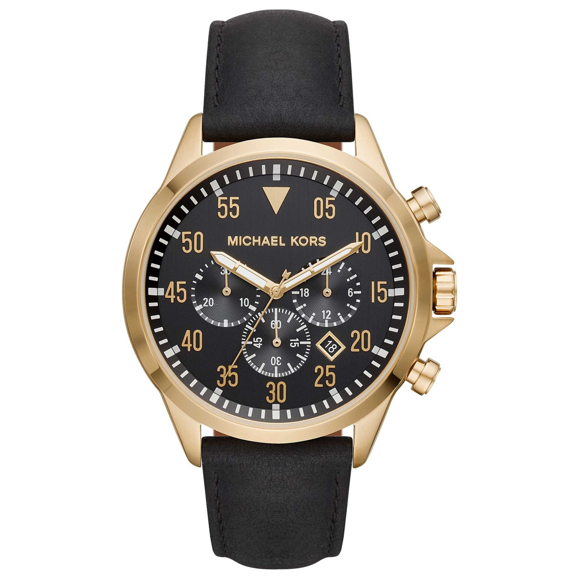 Front view of Michael Kors Gage Men's Quartz Watch MK8618