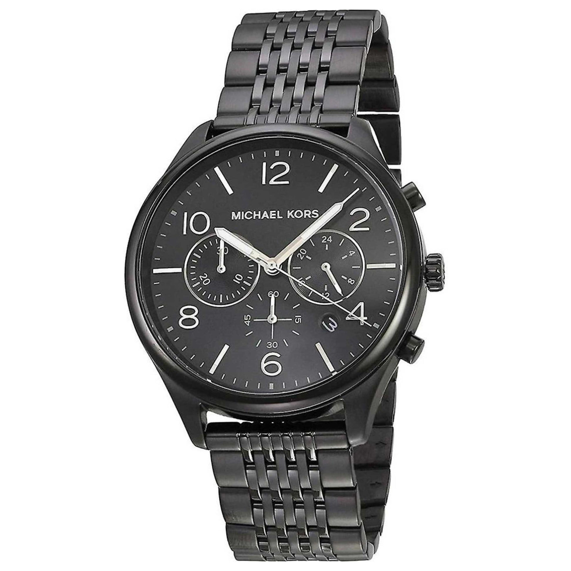 Front view of Michael Kors Merrick Men's Quartz Watch MK8640