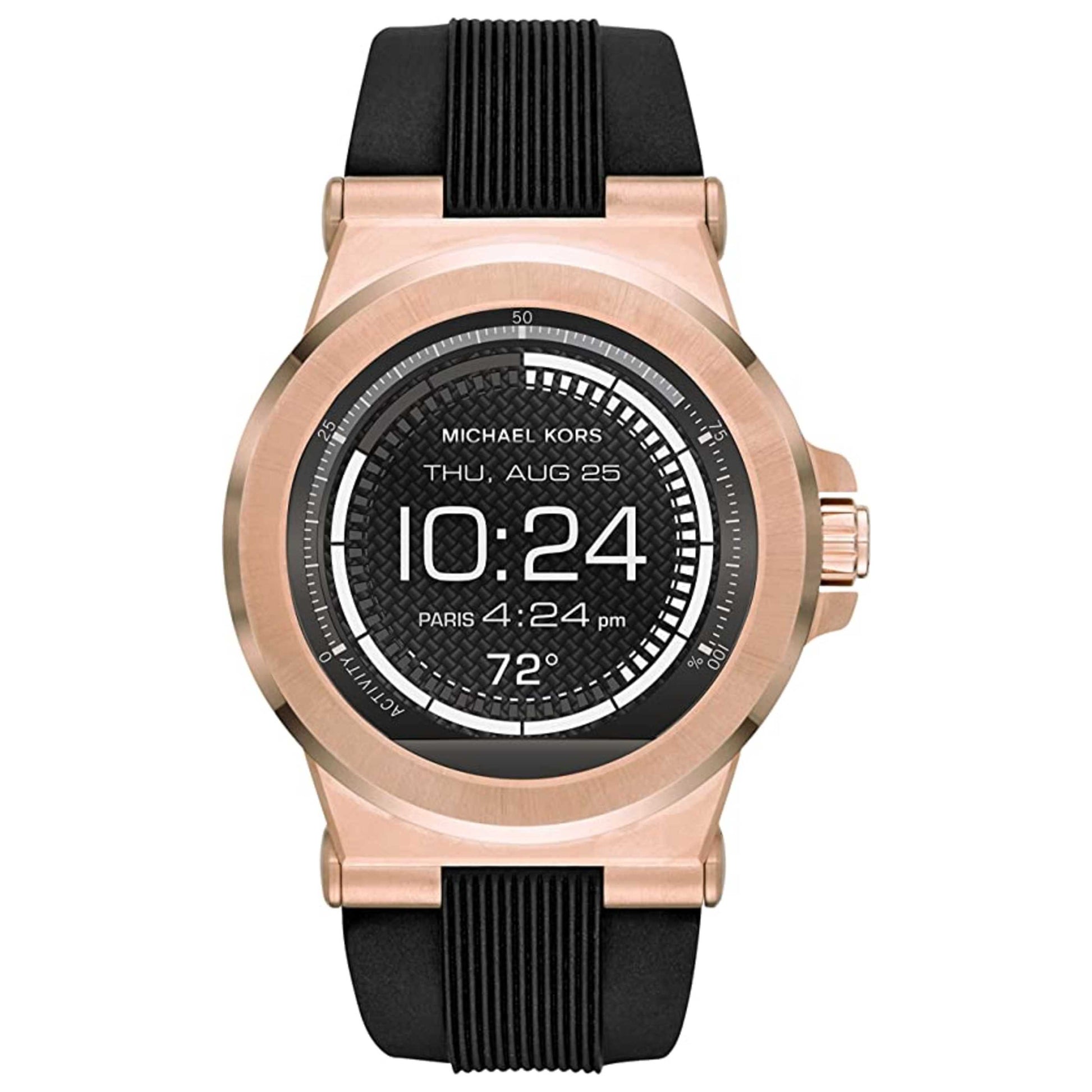 Front view of Michael Kors Access Dylan Men's Rechargeable Battery Watch MKT5010