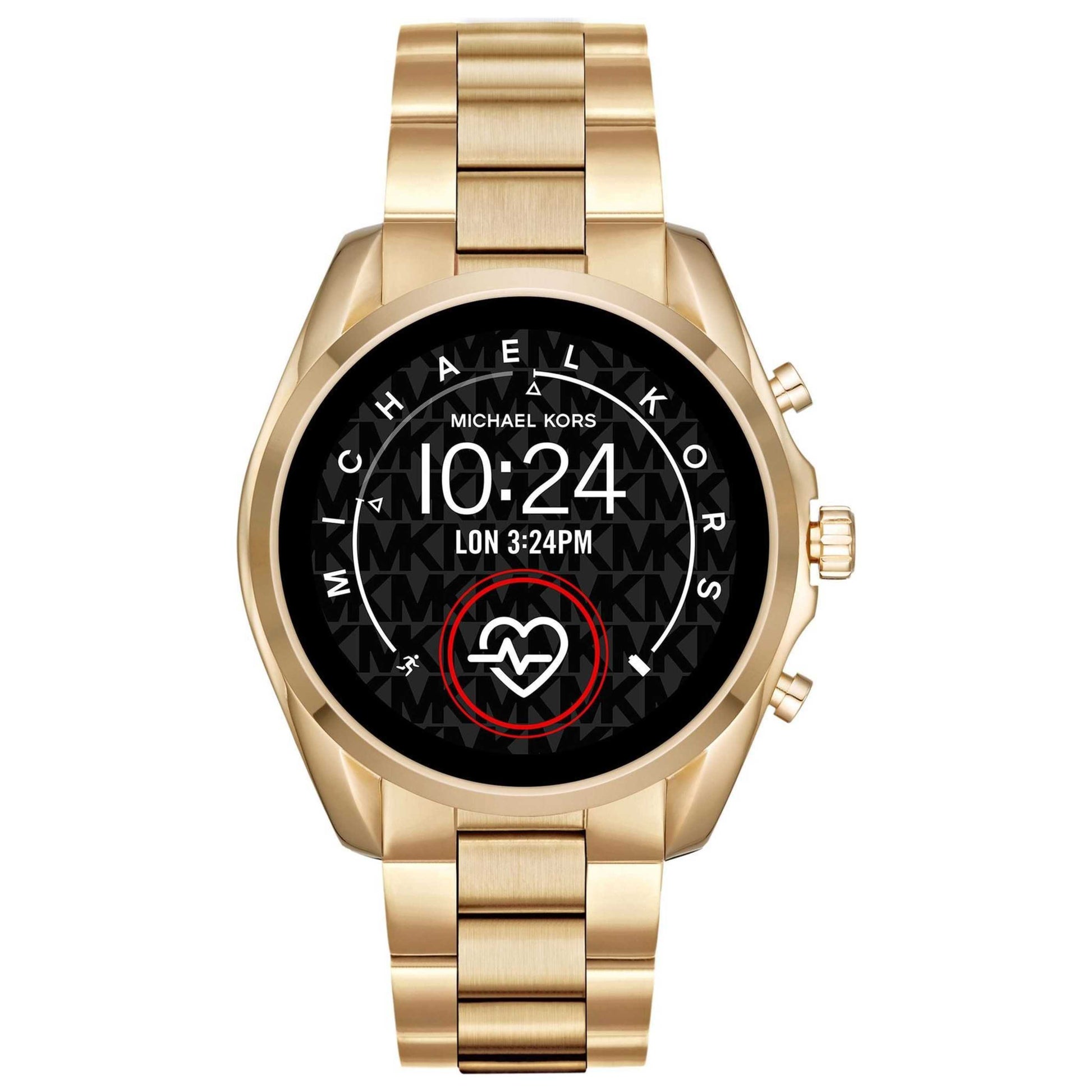 Front view of Michael Kors Gen 4 Runway Women's Rechargeable Battery Watch MKT5045