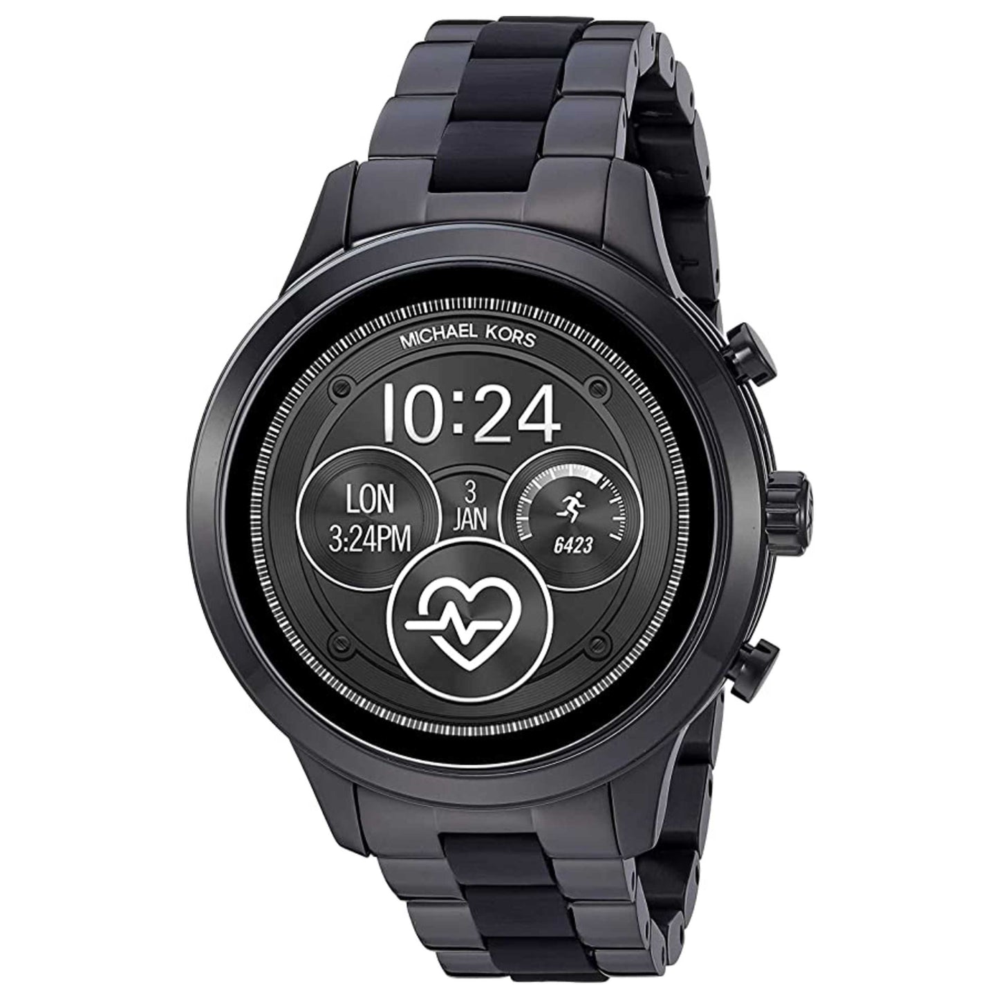 Front view of Michael Kors Gen 4 Runway Women's Rechargeable Battery Watch MKT5058