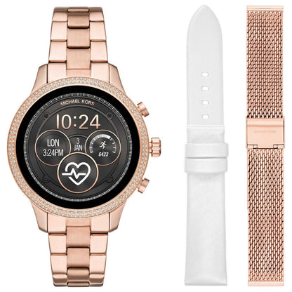 Front view of Michael Kors Gen 4 Runway Women's Rechargeable Battery Watch MKT5060